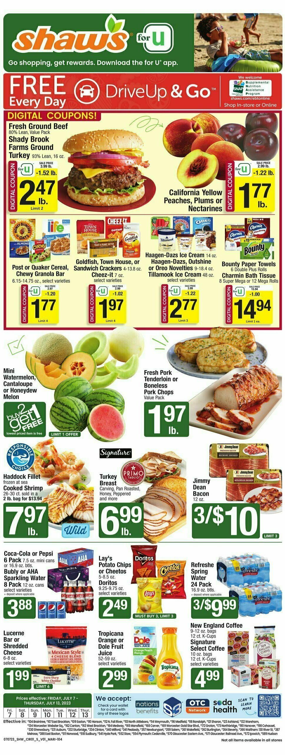 Shaw's Weekly Ad from July 7