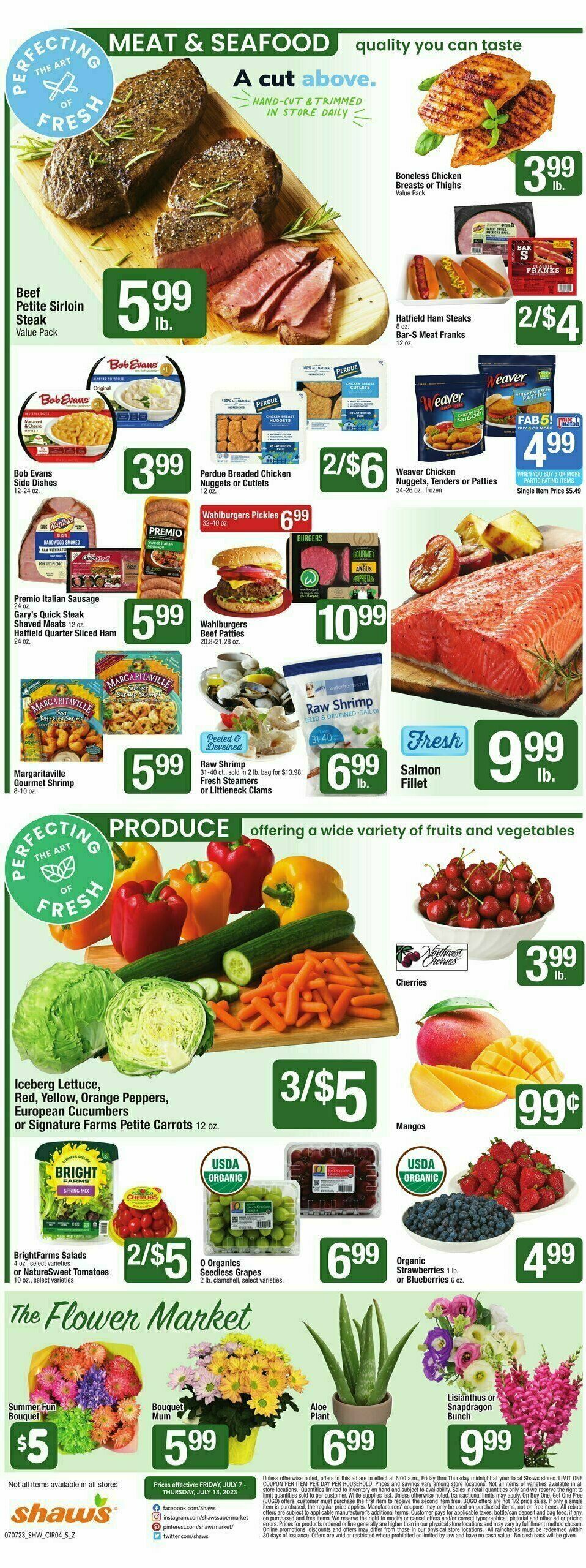Shaw's Weekly Ad from July 7