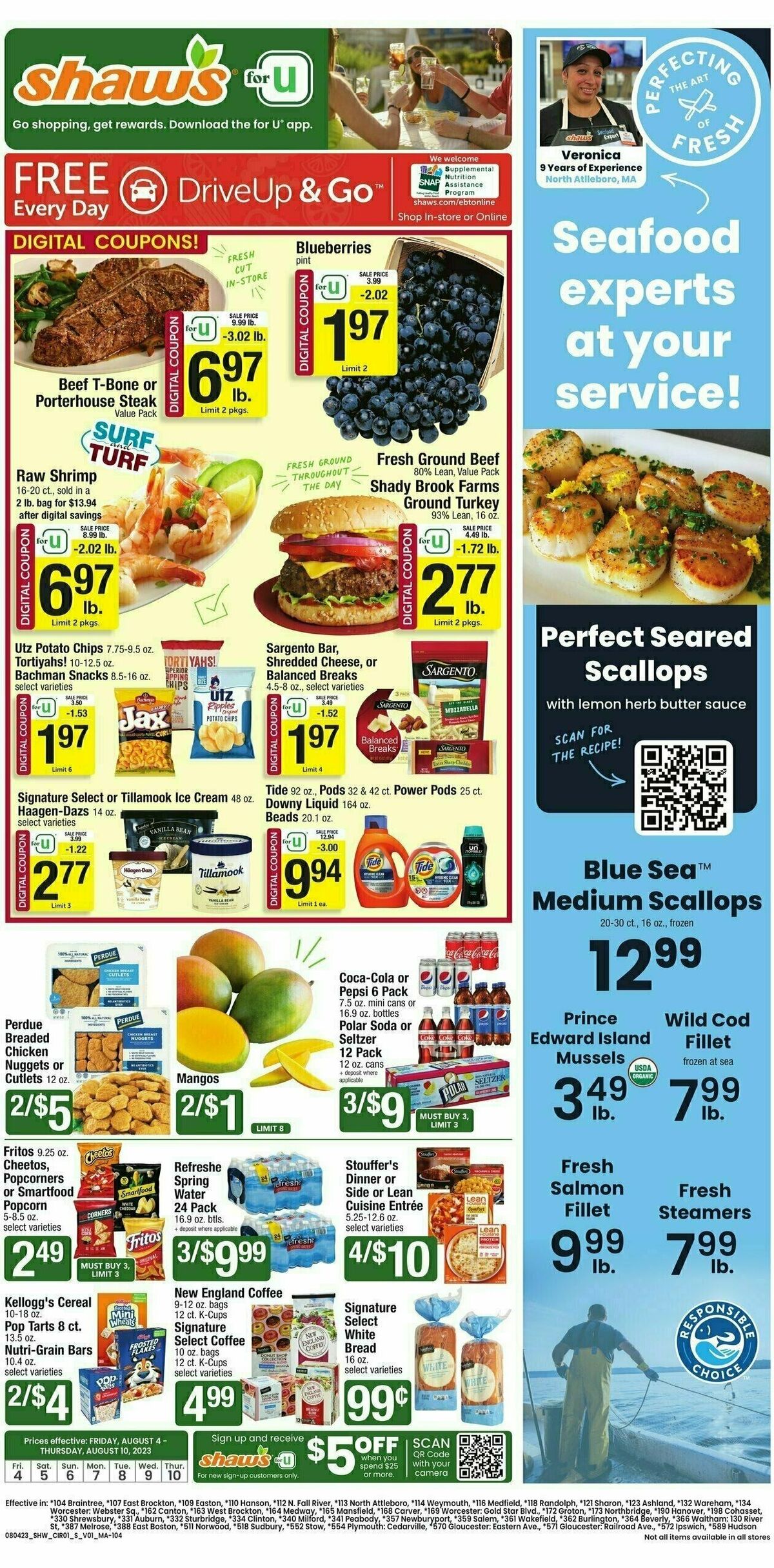Shaw's Weekly Ad from August 4