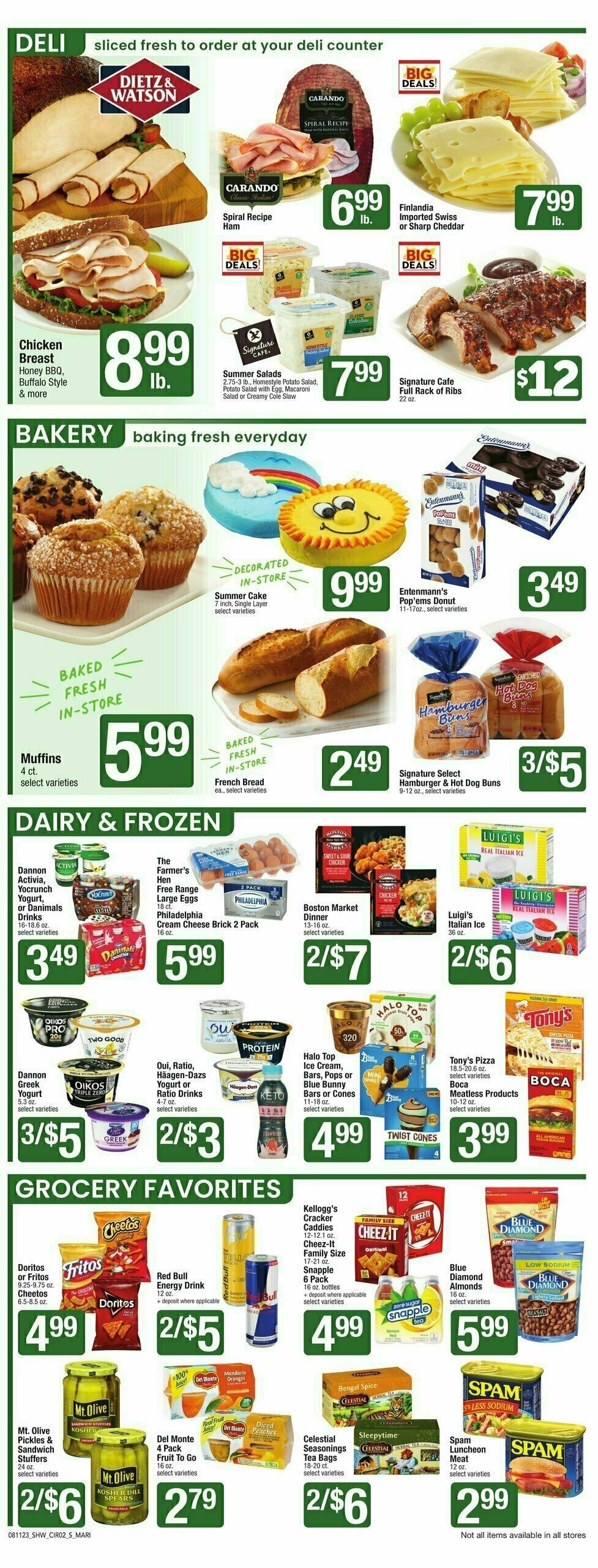 Shaw's Weekly Ad from August 11