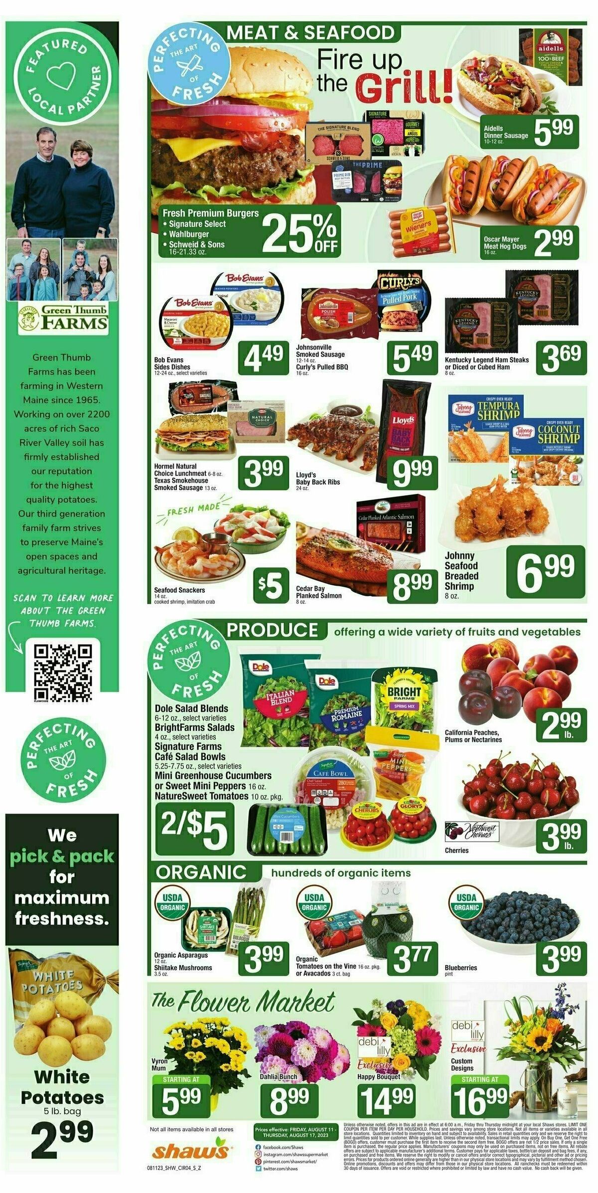 Shaw's Weekly Ad from August 11