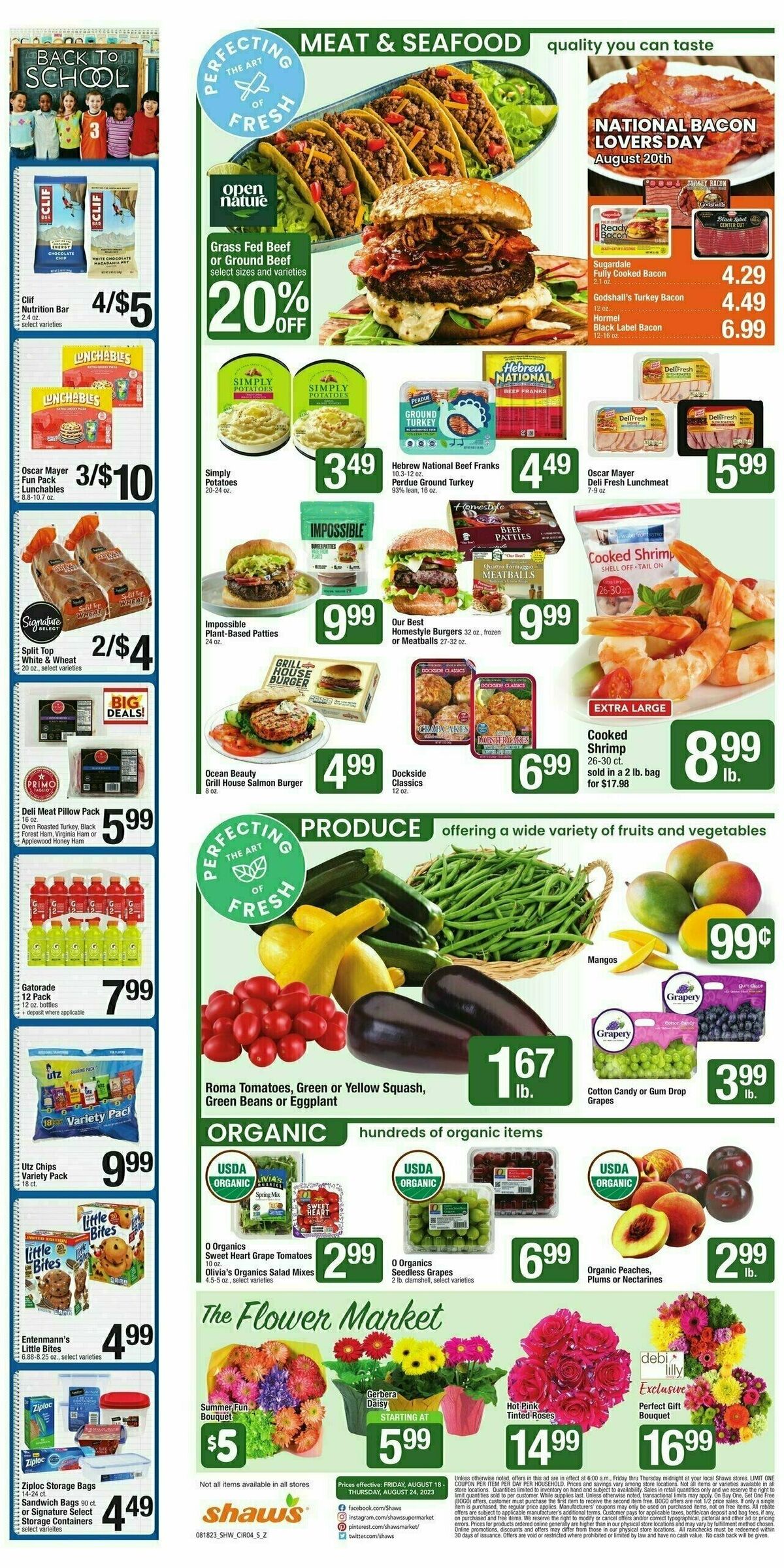 Shaw's Weekly Ad from August 18