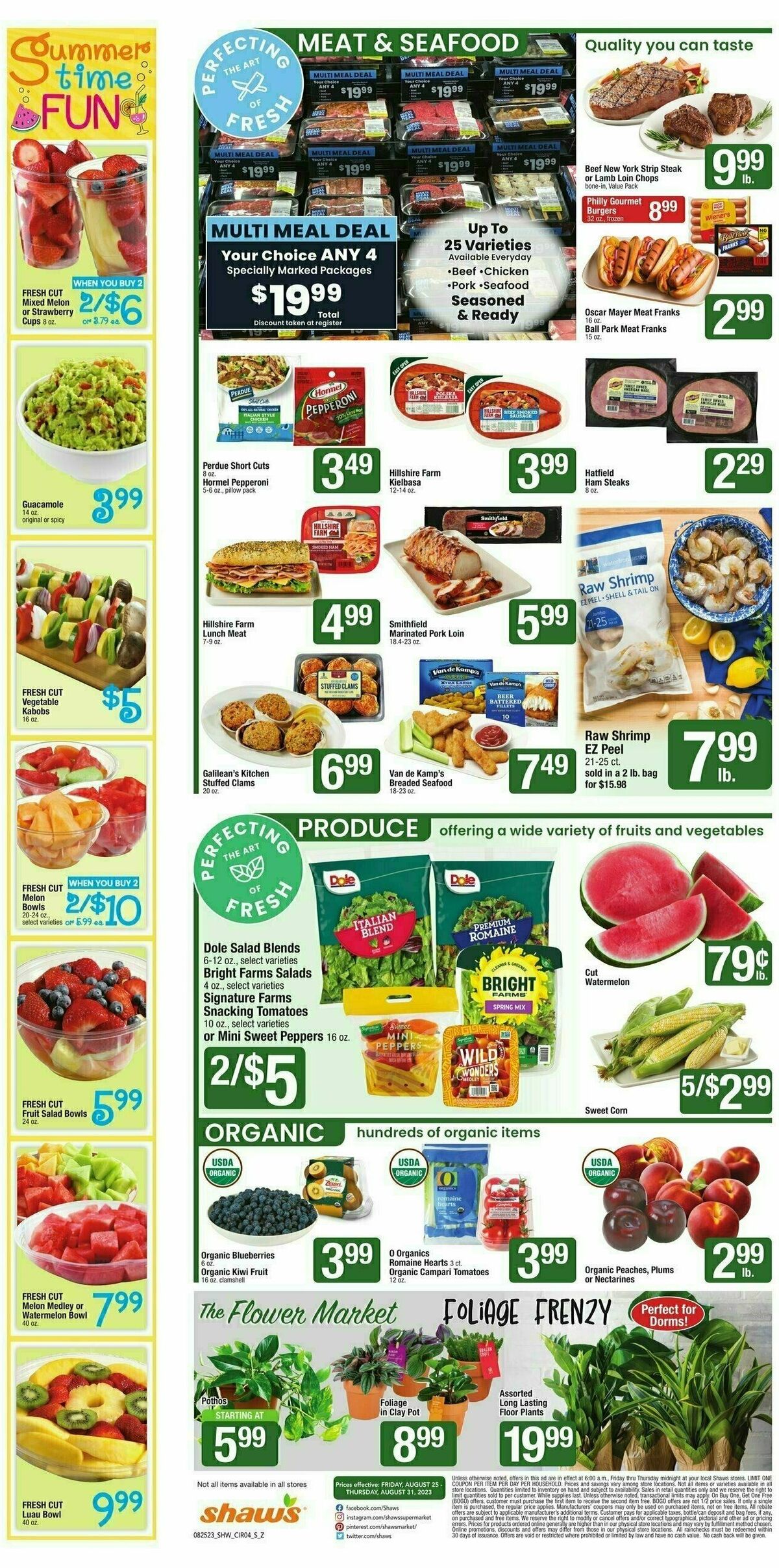 Shaw's Weekly Ad from August 25
