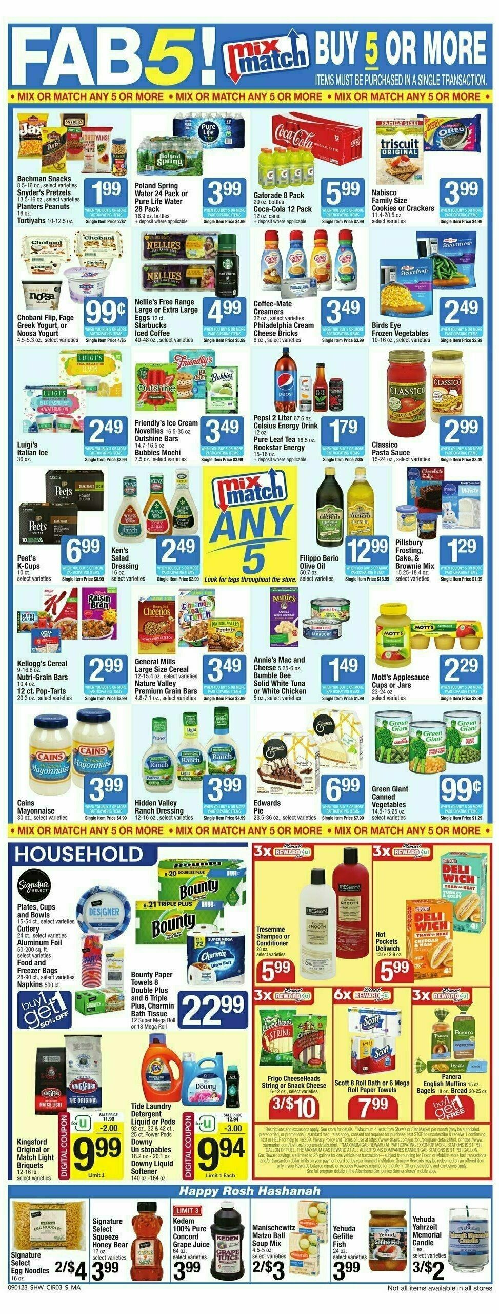 Shaw's Weekly Ad from September 1