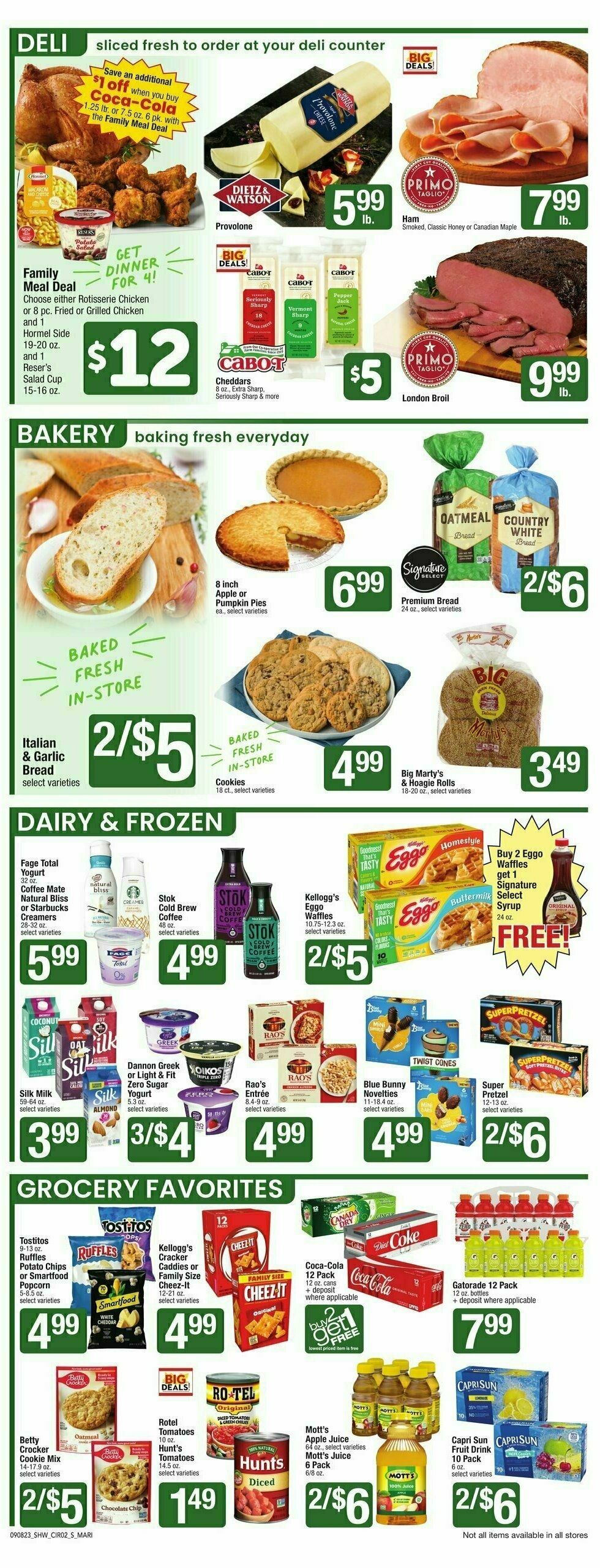 Shaw's Weekly Ad from September 8