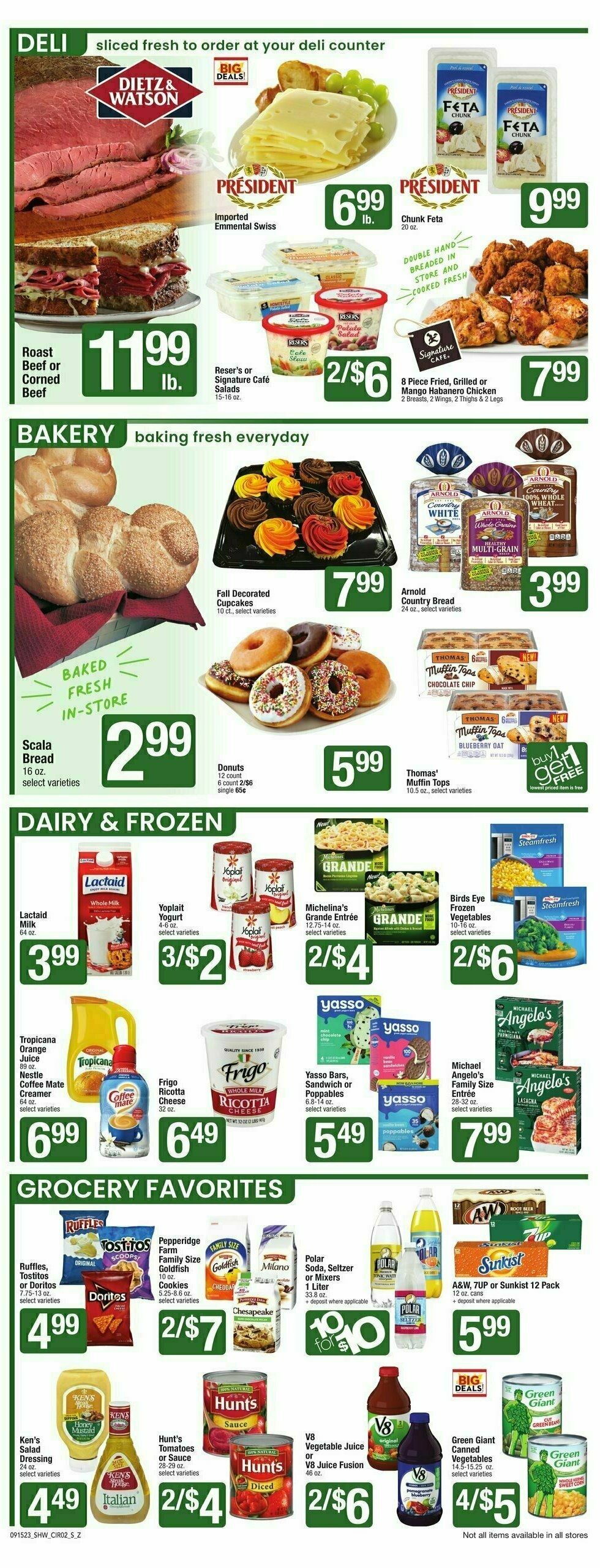 Shaw's Weekly Ad from September 15
