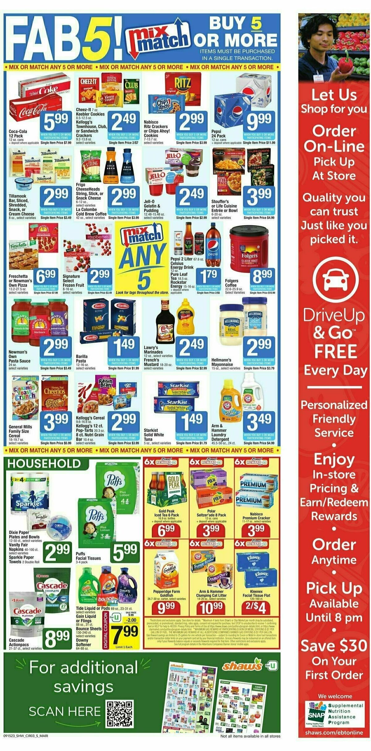 Shaw's Weekly Ad from September 15