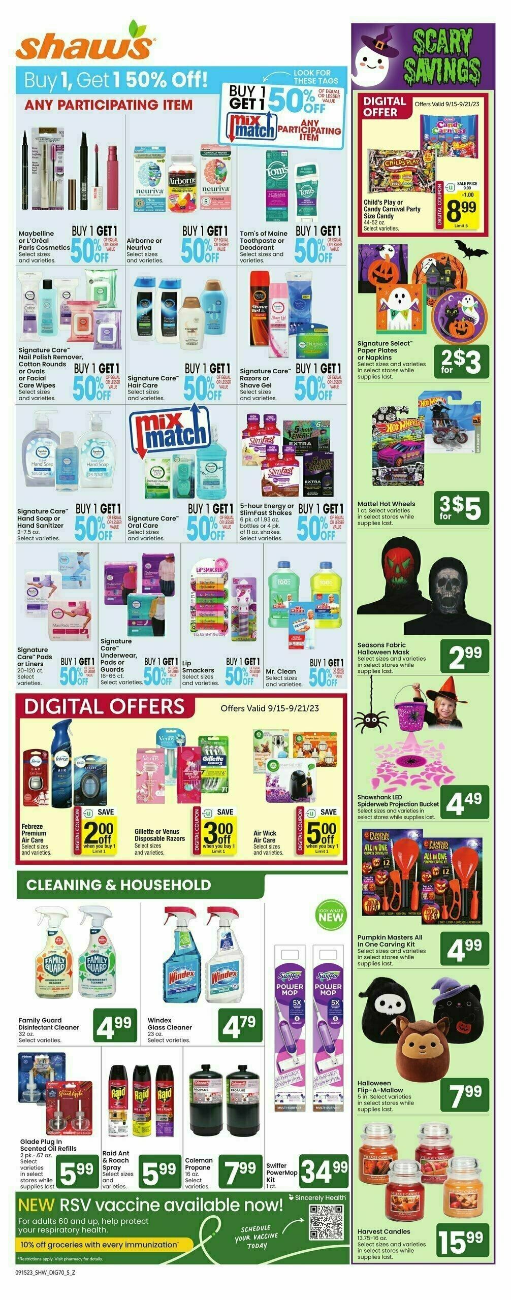 Shaw's Additional Savings Weekly Ad from September 15
