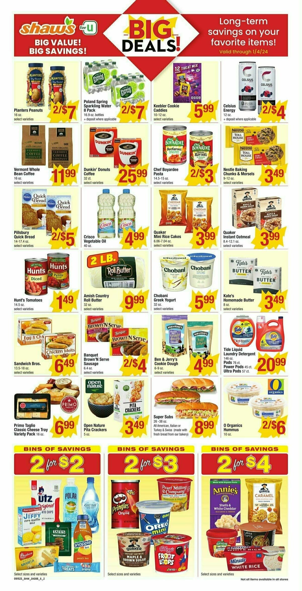 Shaw's Additional Savings Weekly Ad from September 15