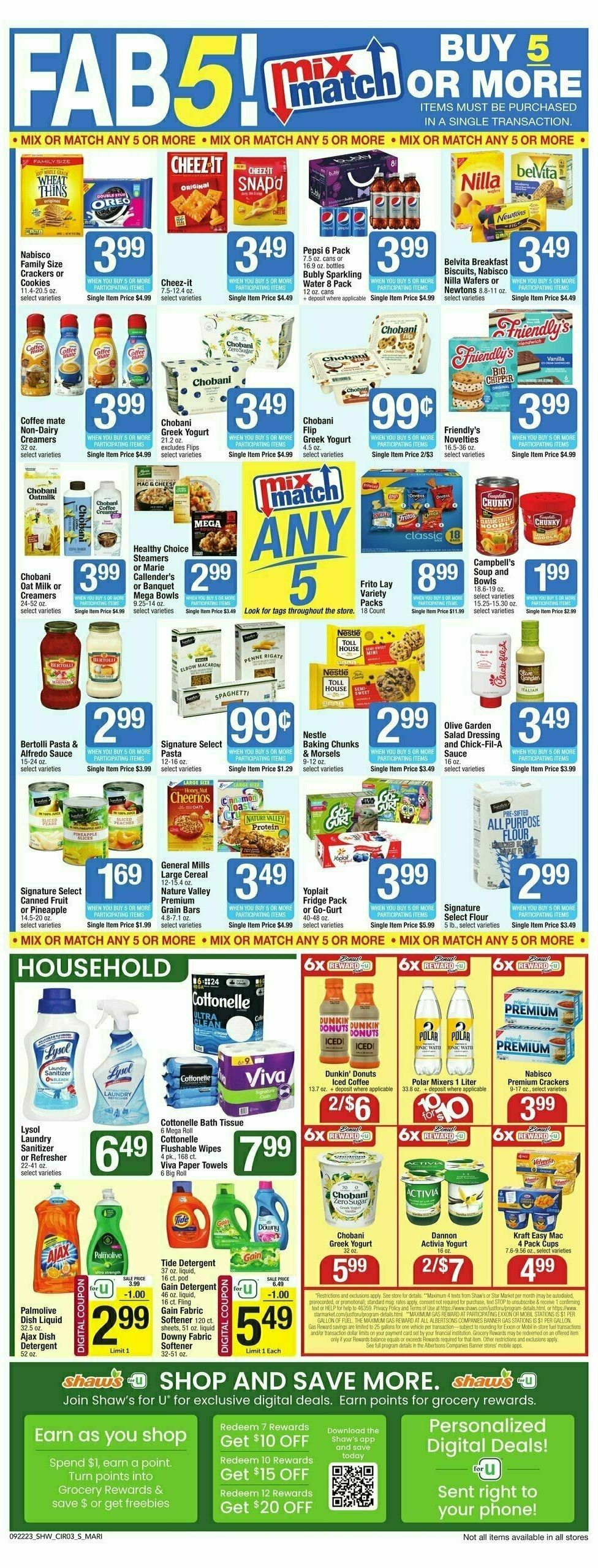 Shaw's Weekly Ad from September 22