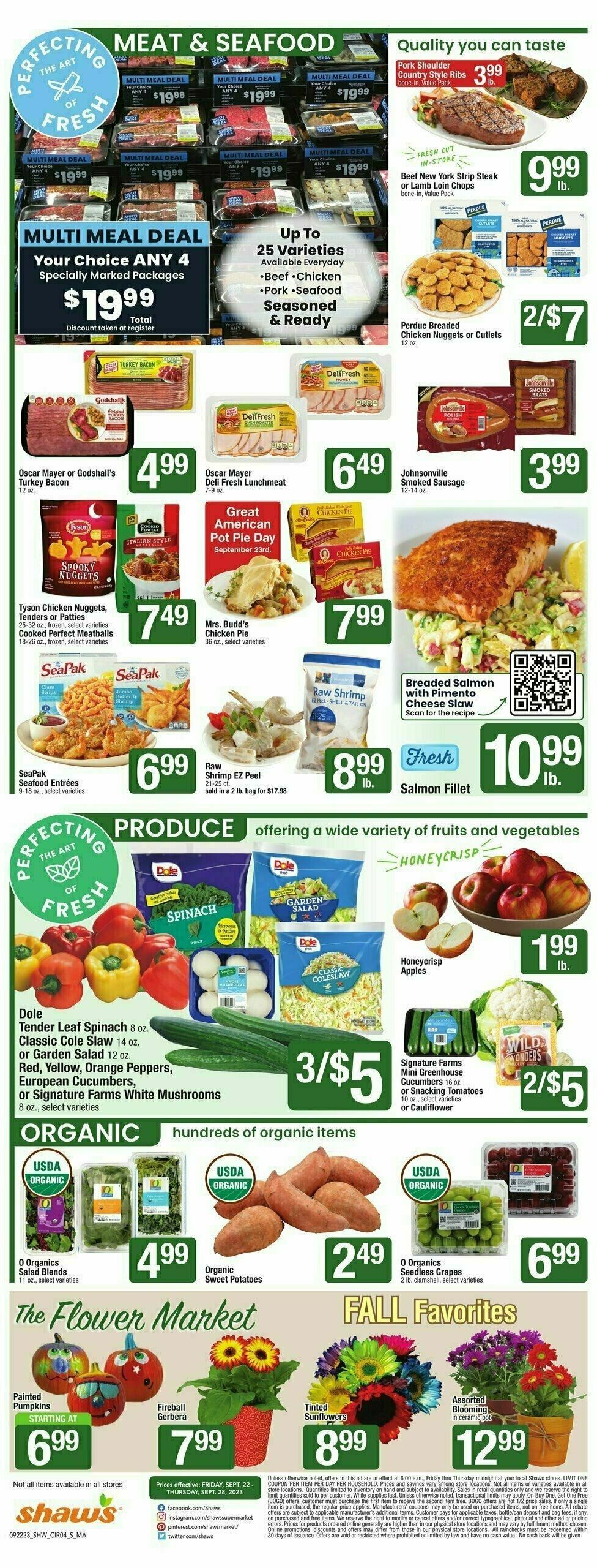 Shaw's Weekly Ad from September 22