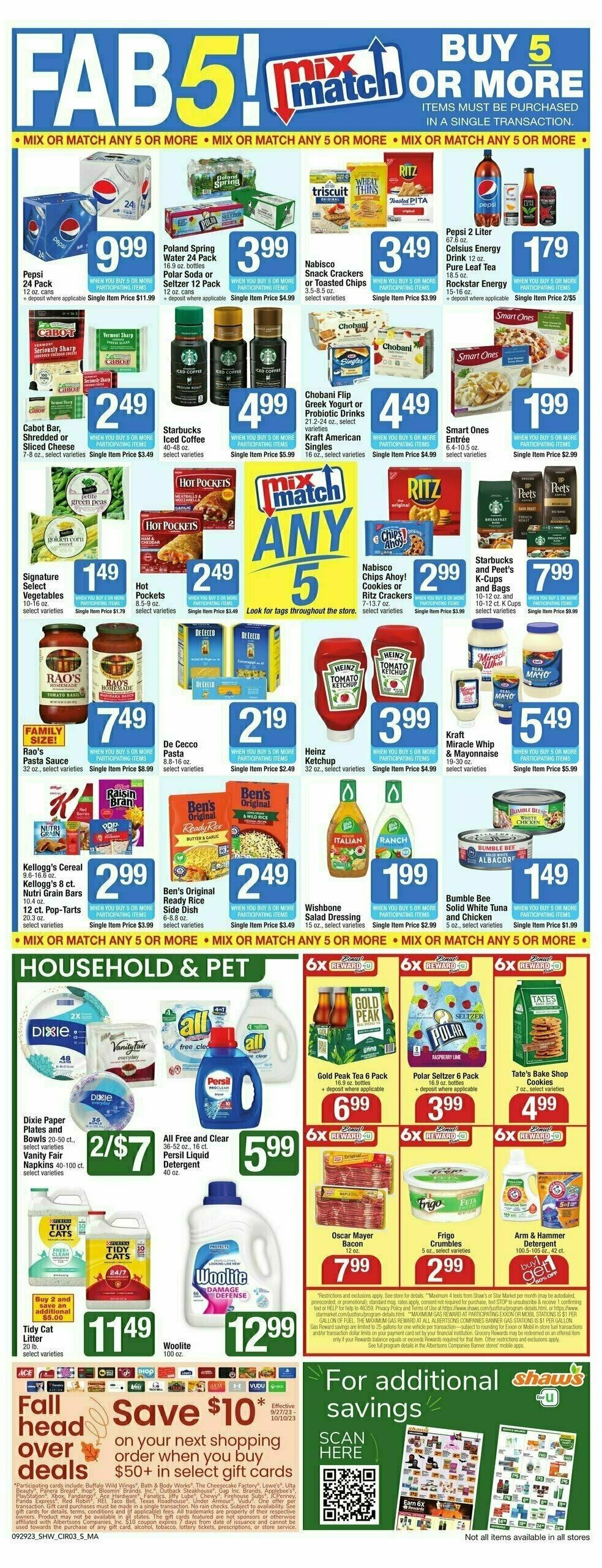 Shaw's Weekly Ad from September 29
