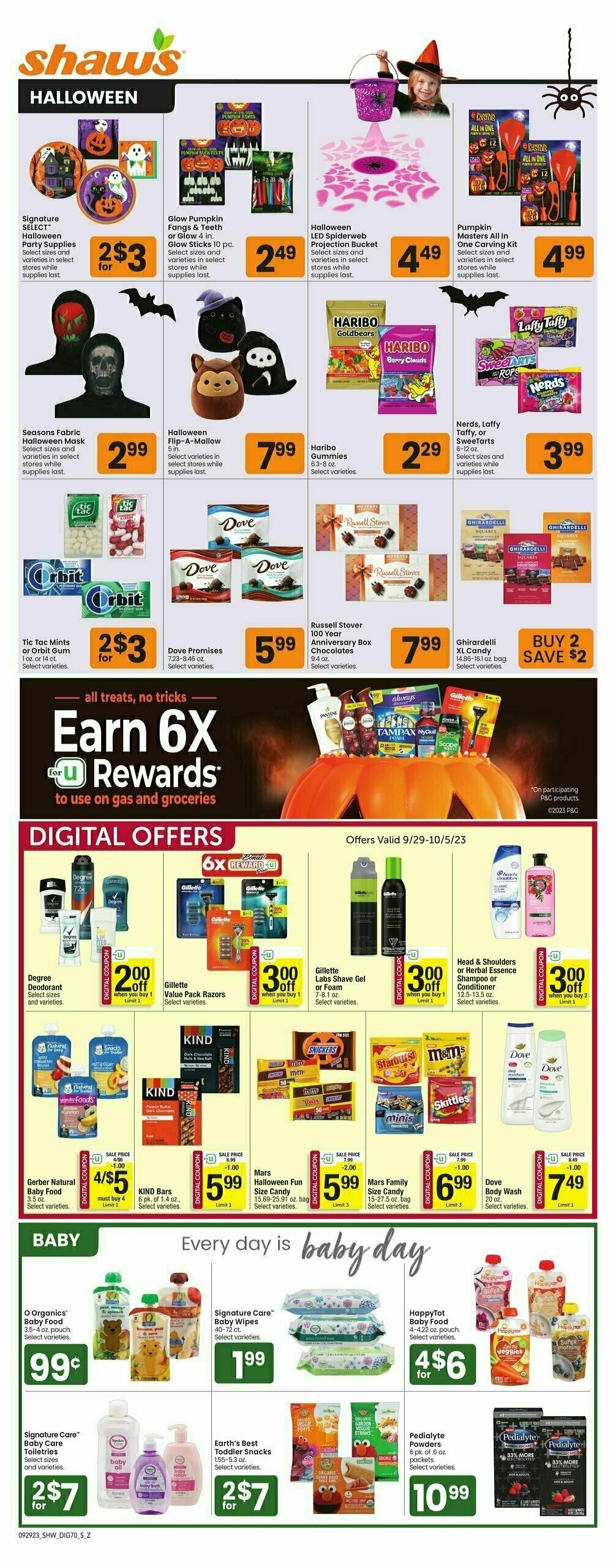 Shaw's Additional Savings Weekly Ad from September 29