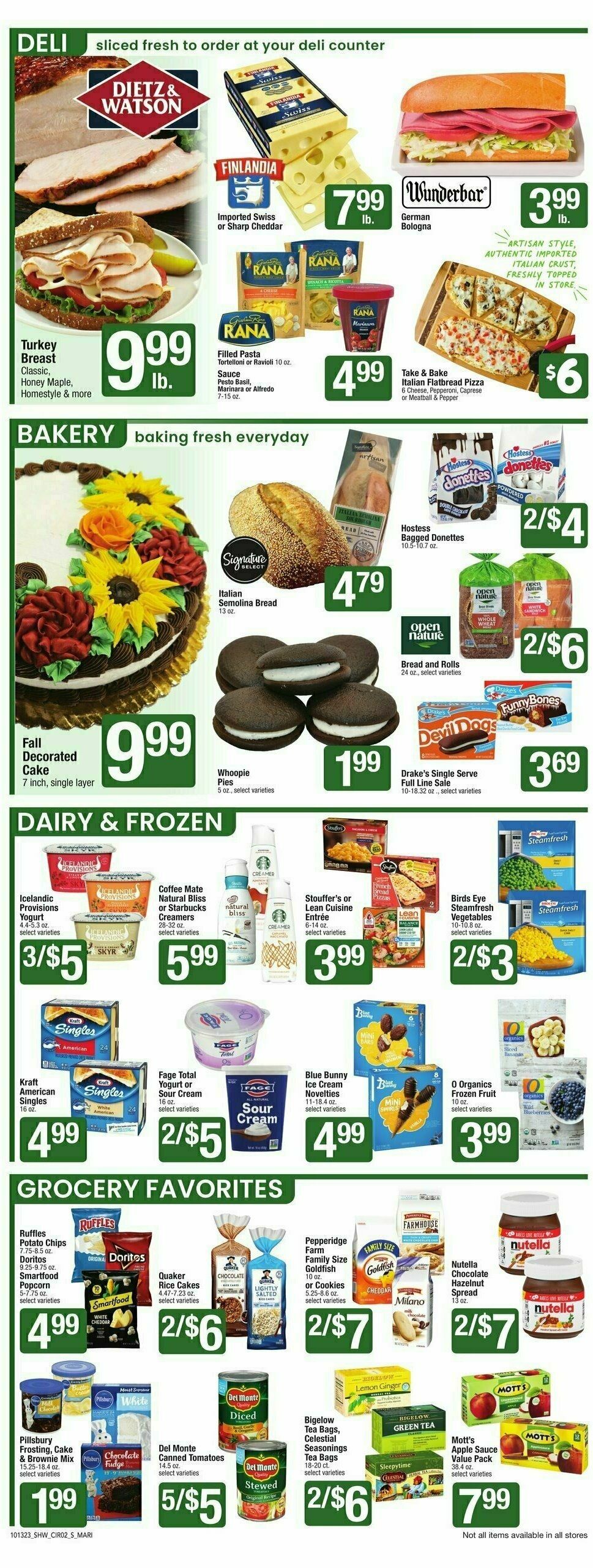 Shaw's Weekly Ad from October 13