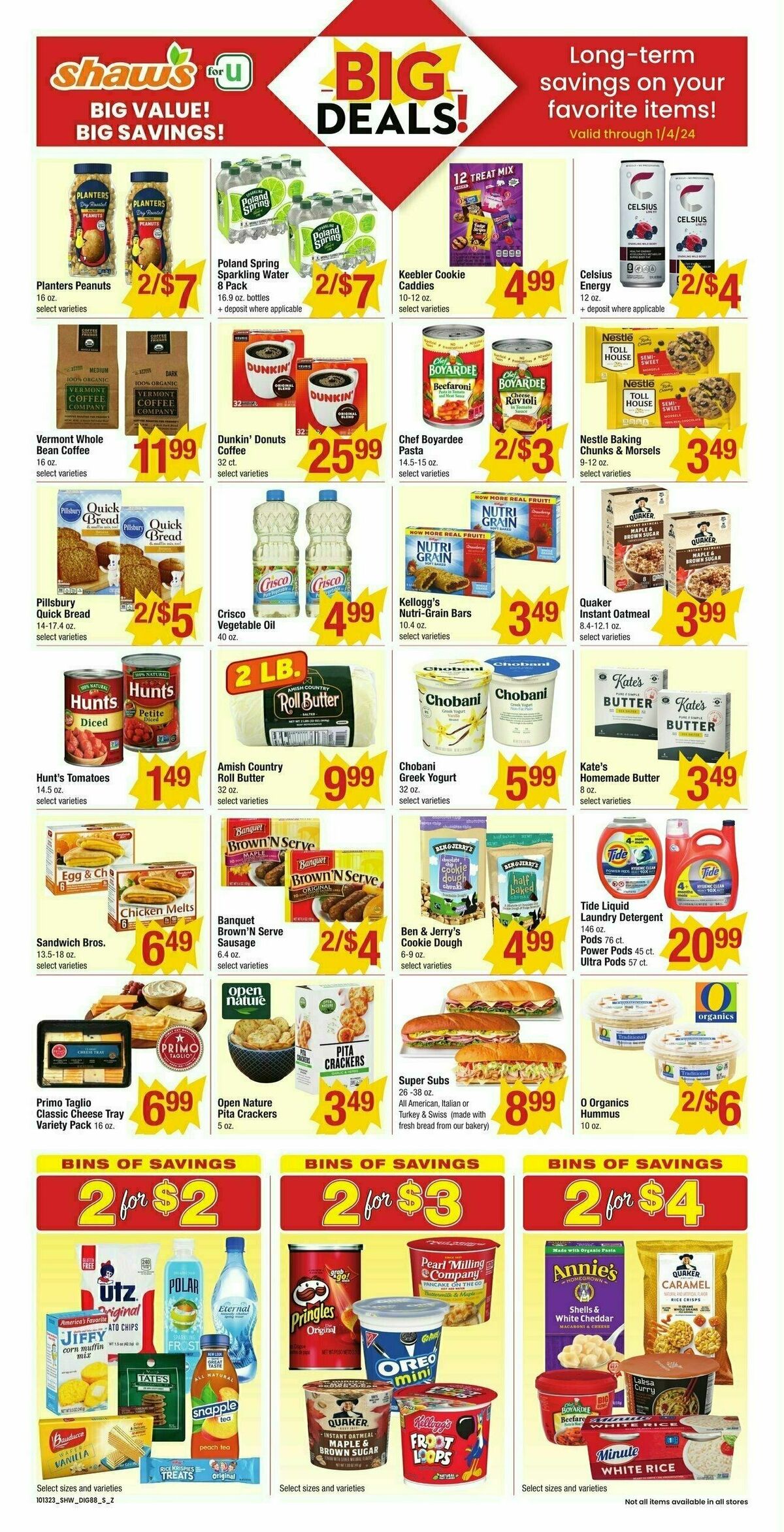 Shaw's Additional Savings Weekly Ad from October 13