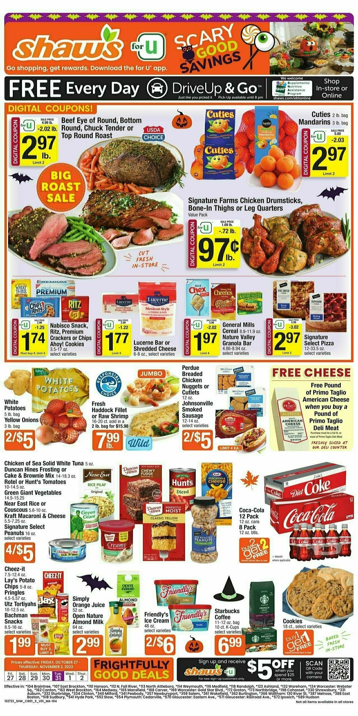 Shaw's Weekly Ad from October 27