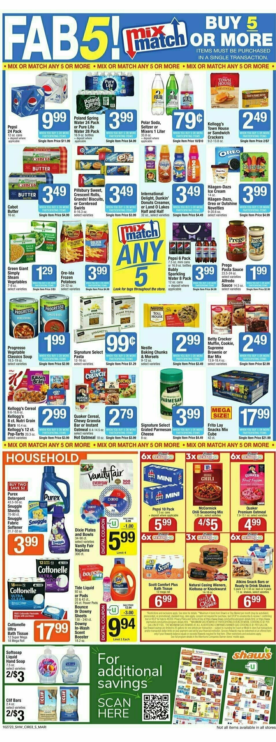 Shaw's Weekly Ad from October 27