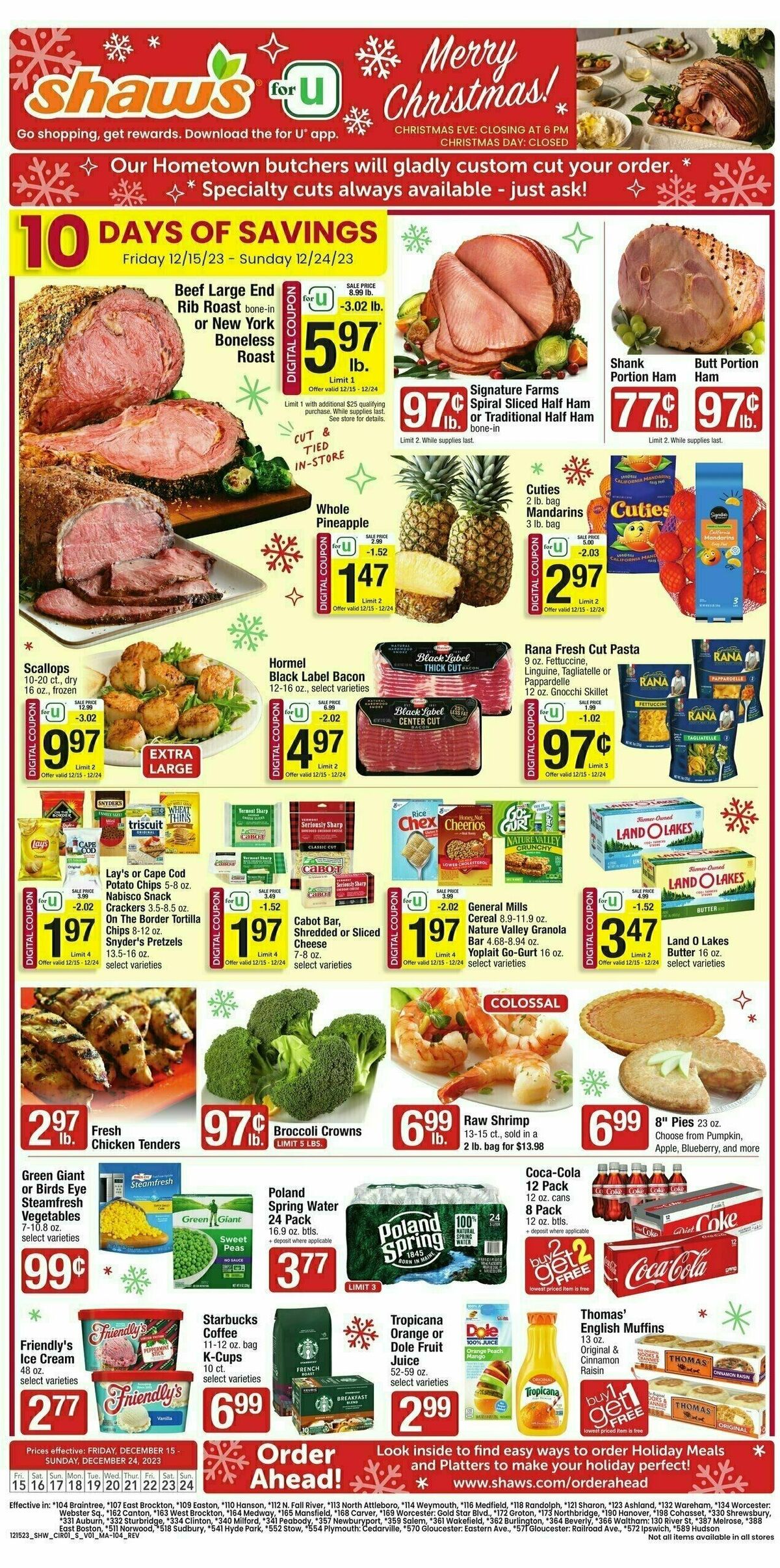 Shaw's Weekly Ad from December 15