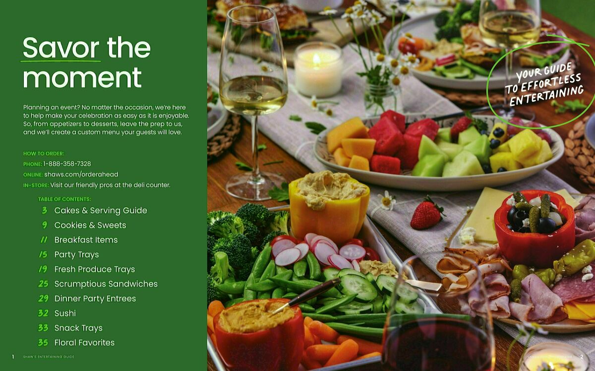 Shaw's Entertaining Guide Weekly Ad from January 1