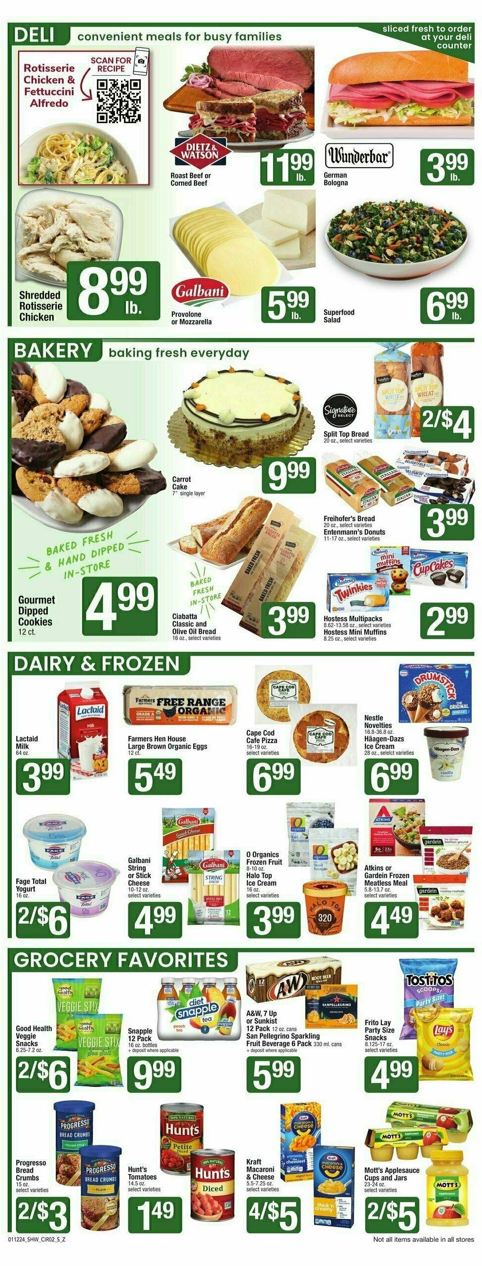 Shaw's Weekly Ad from January 12