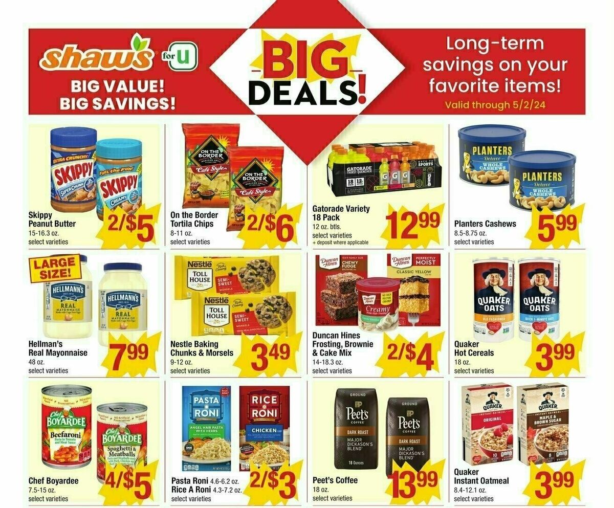 Shaw's Additional Savings Weekly Ad from January 12
