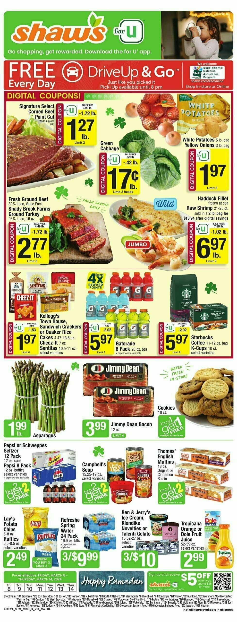 Shaw's Weekly Ad from March 8