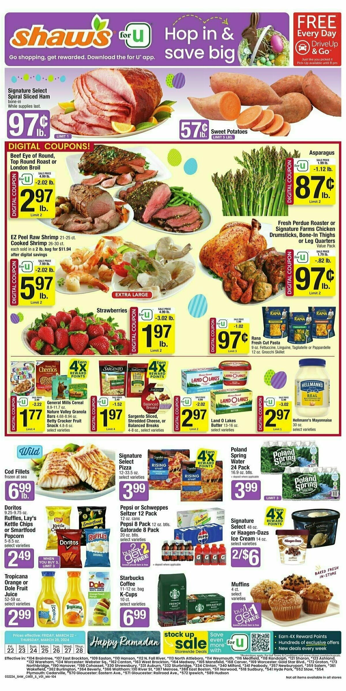 Shaw's Weekly Ad from March 22