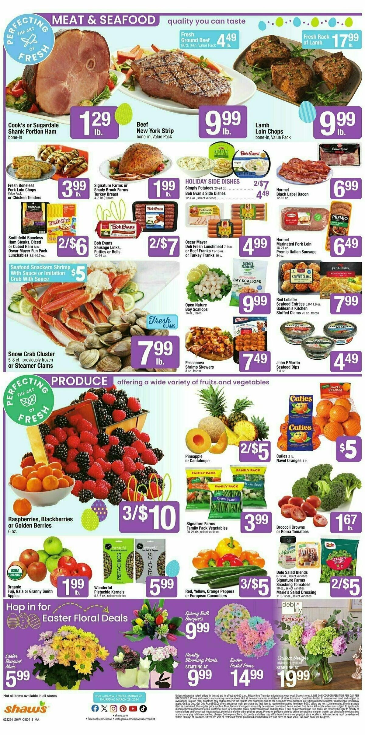 Shaw's Weekly Ad from March 22