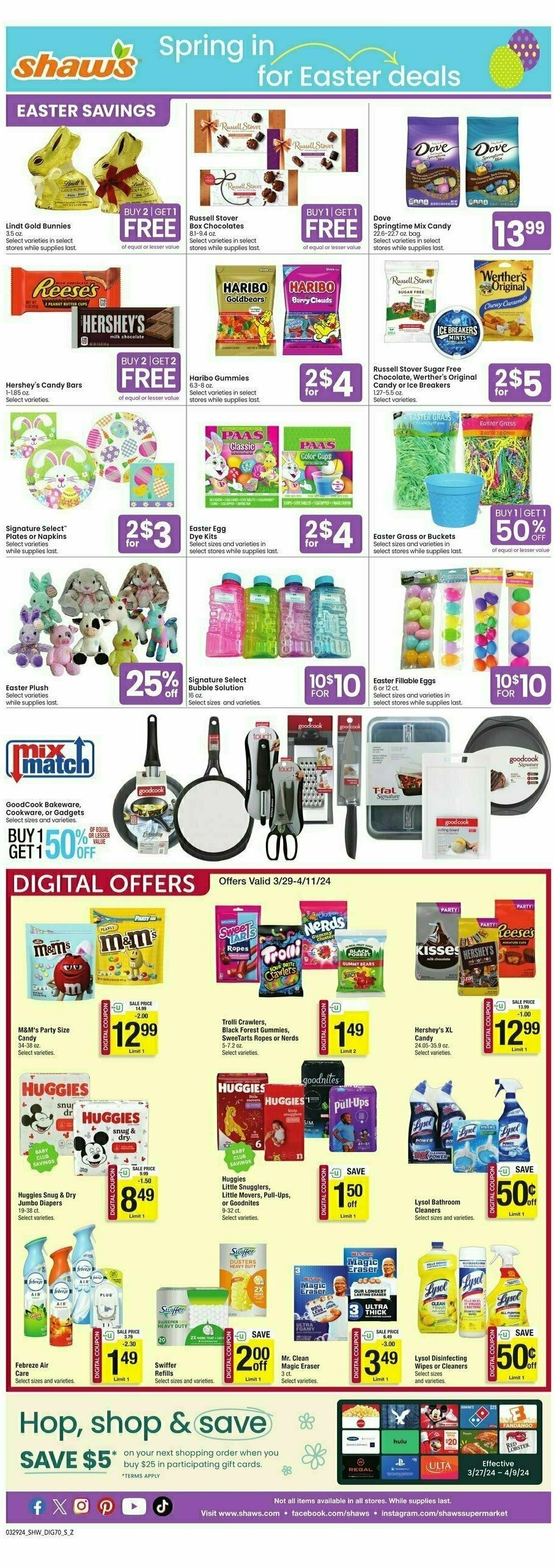 Shaw's Weekly Ad from March 29