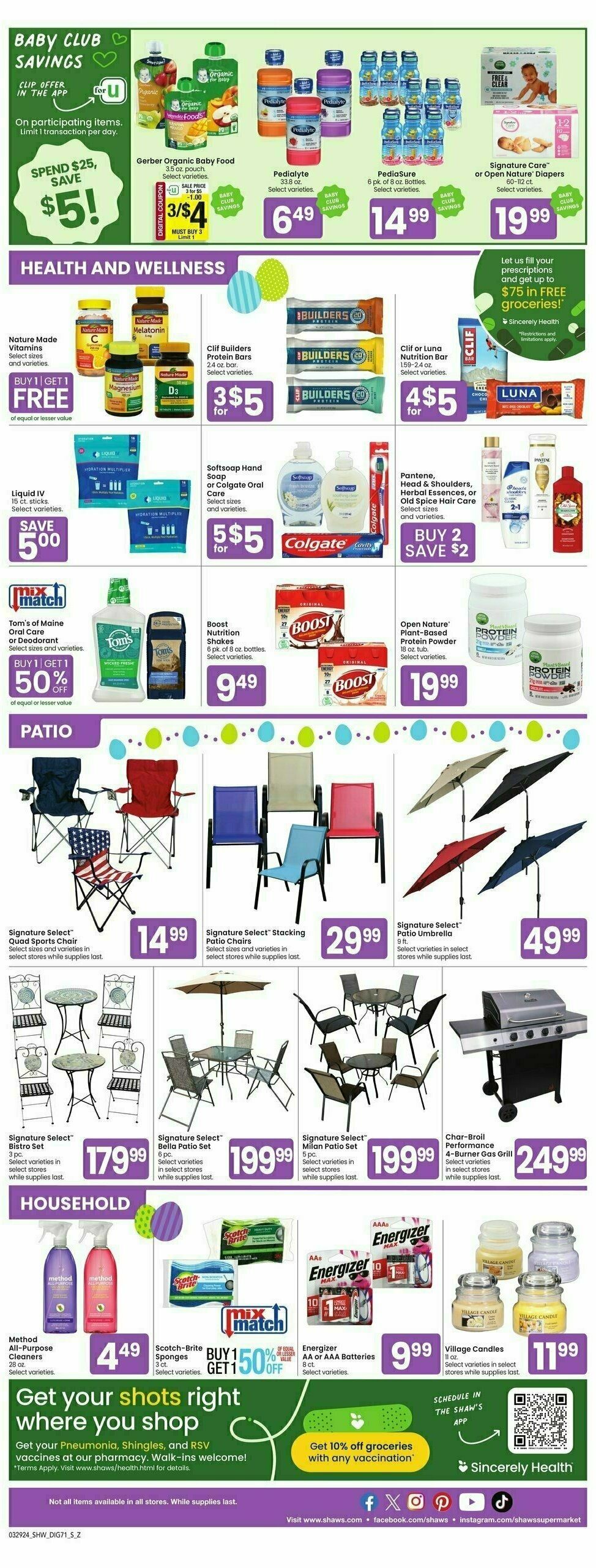 Shaw's Weekly Ad from March 29