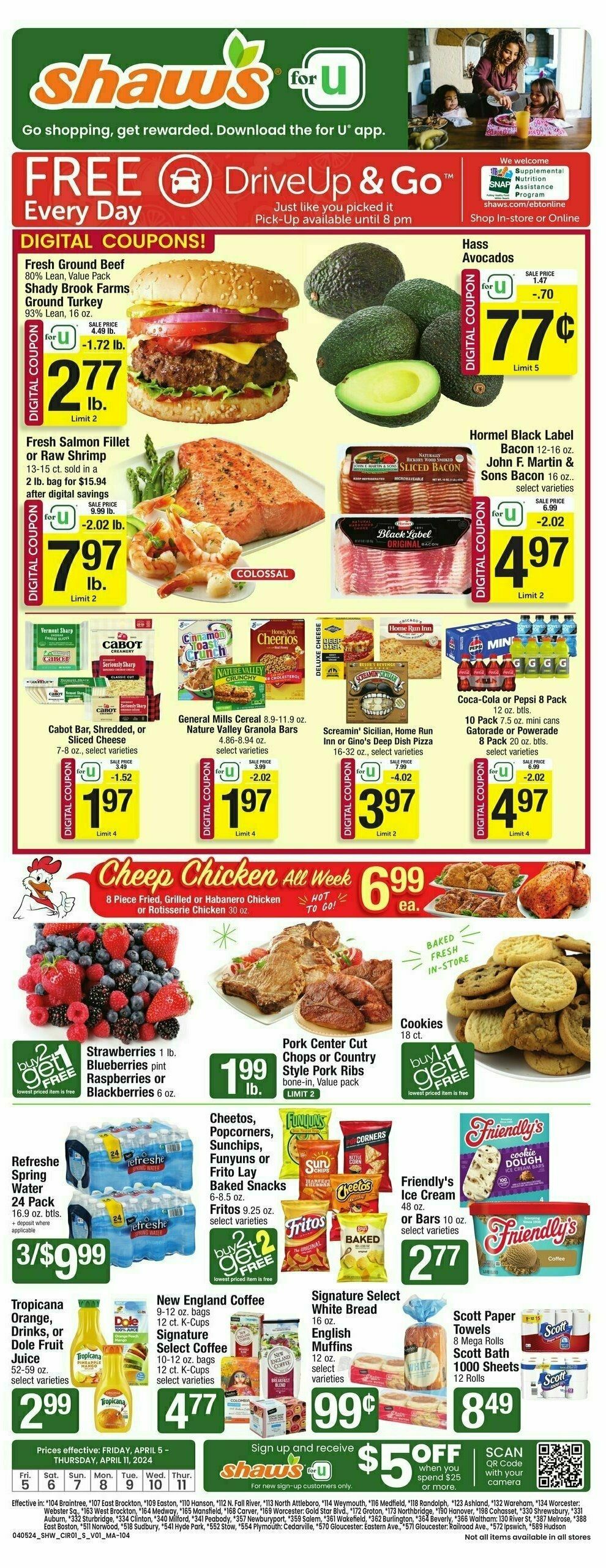 Shaw's Weekly Ad from April 5