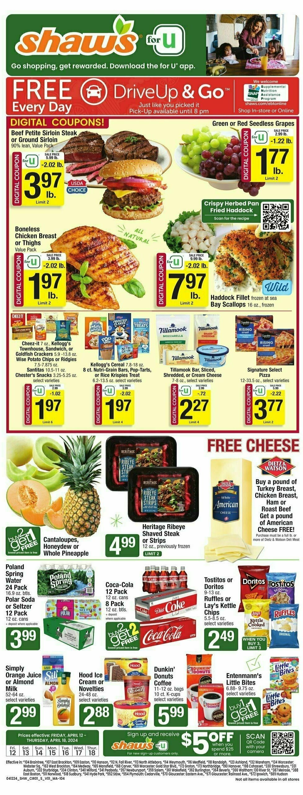 Shaw's Weekly Ad from April 12