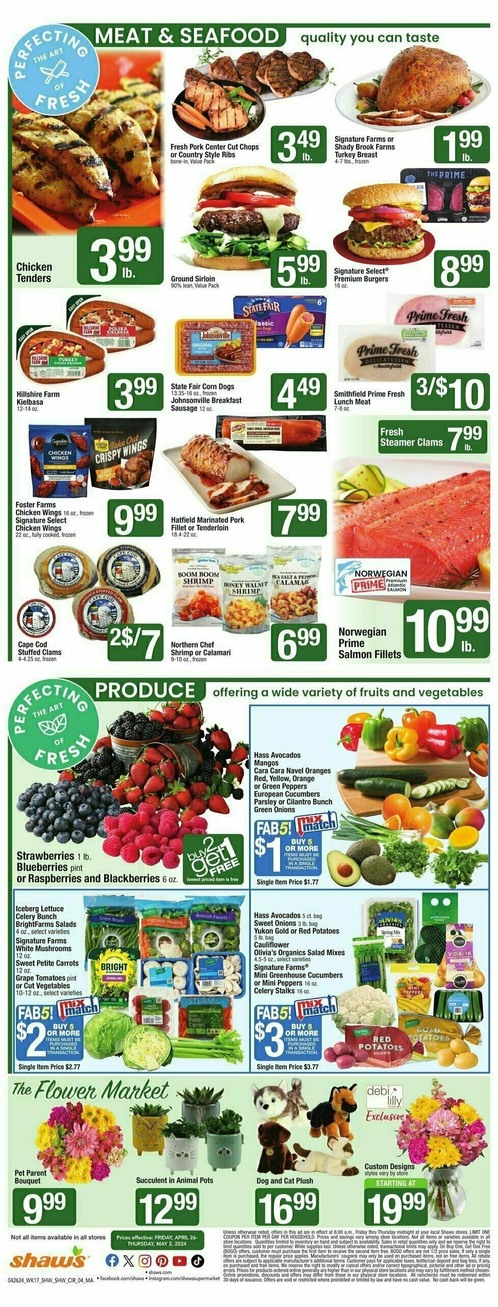 Shaw's Weekly Ad from April 26