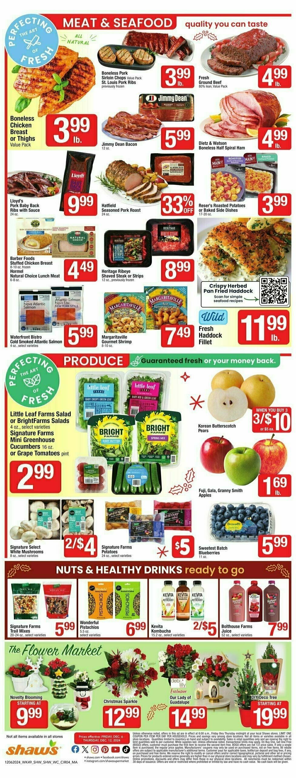Shaw's Weekly Ad from December 6