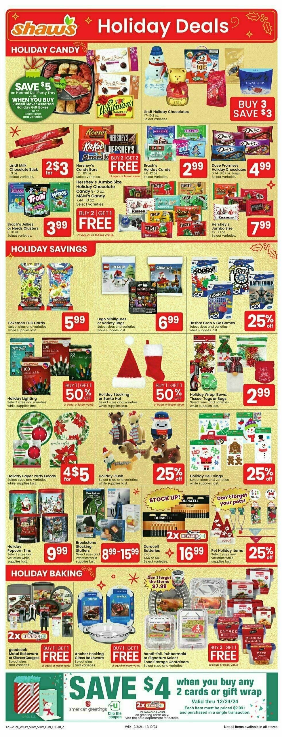 Shaw's Weekly Ad from December 6