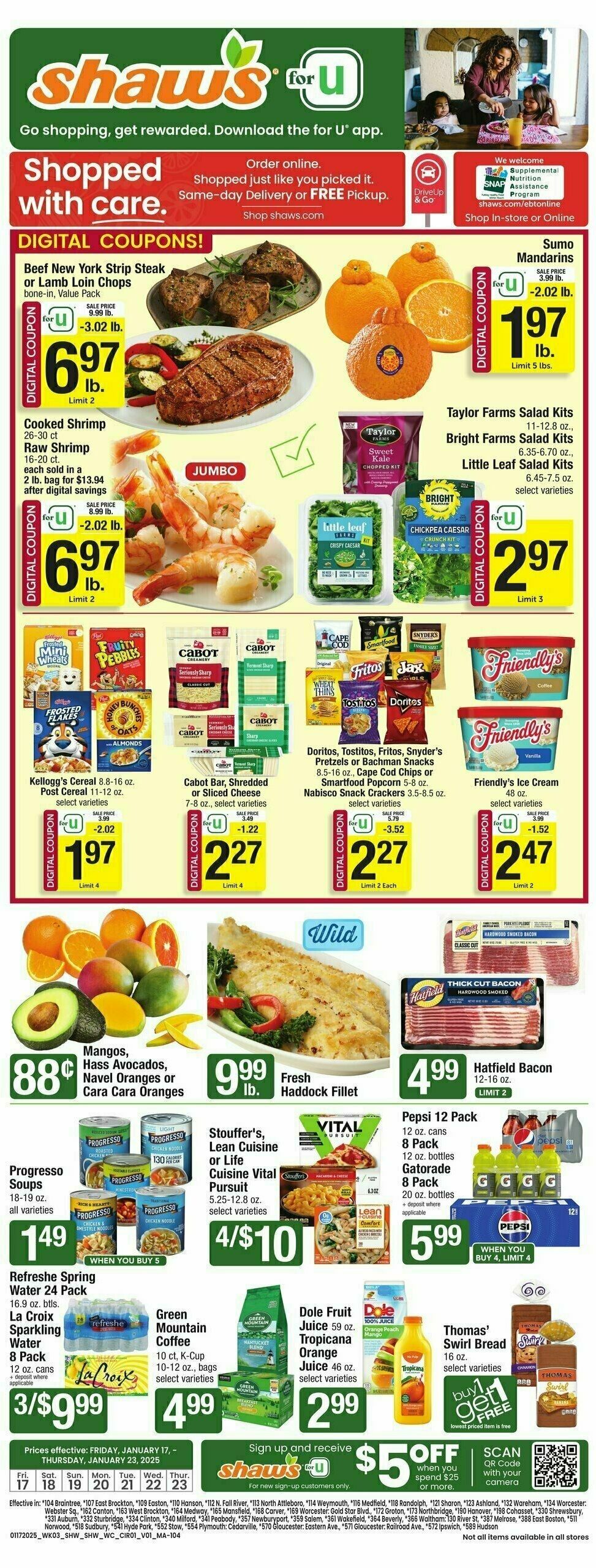Shaw's Weekly Ad from January 17