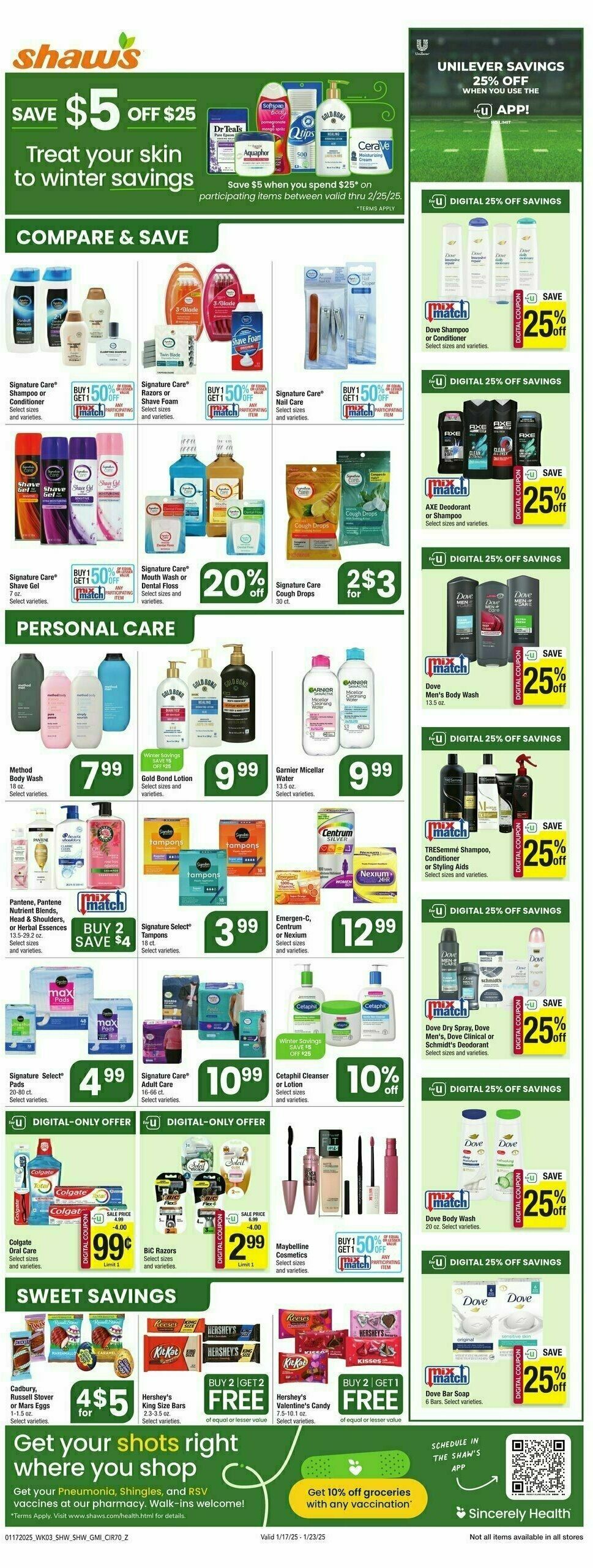 Shaw's Weekly Ad from January 17