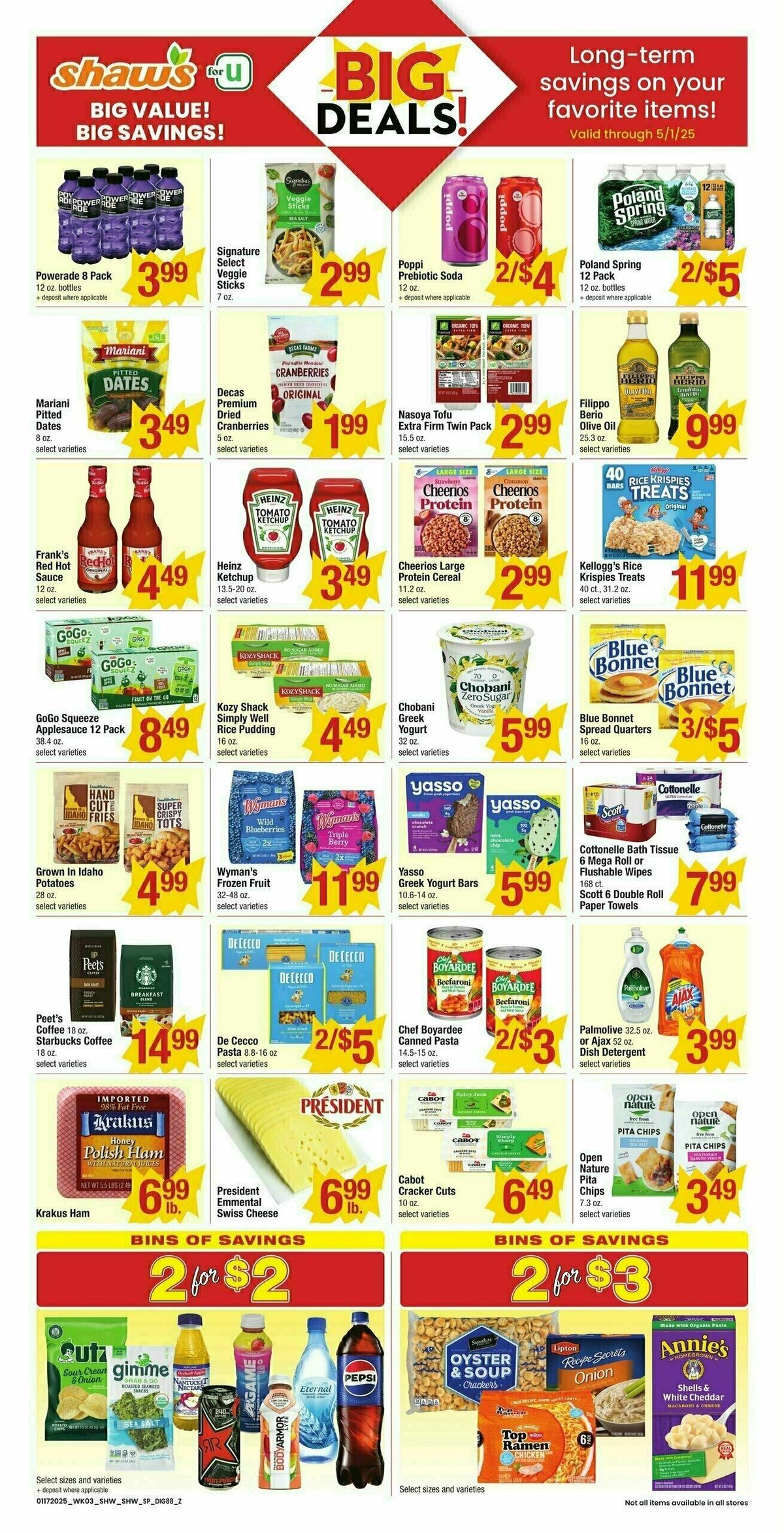 Shaw's Additional Savings Weekly Ad from January 17