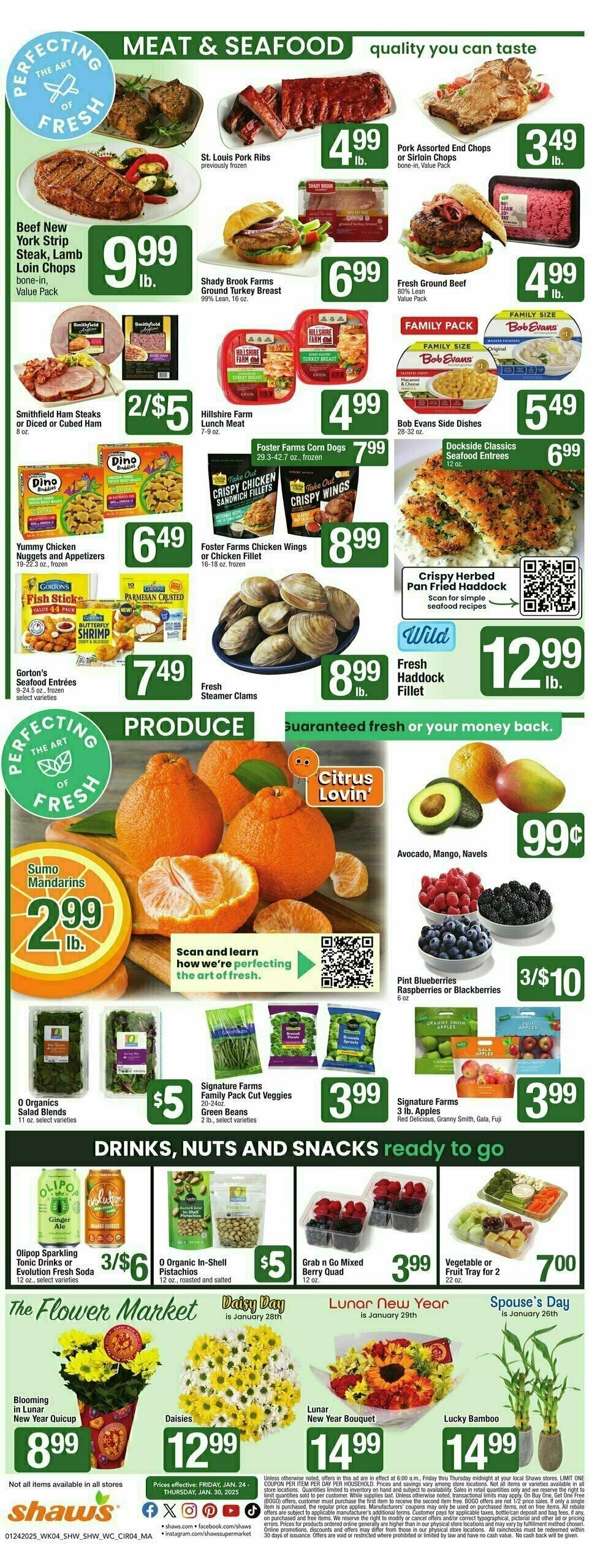 Shaw's Weekly Ad from January 24
