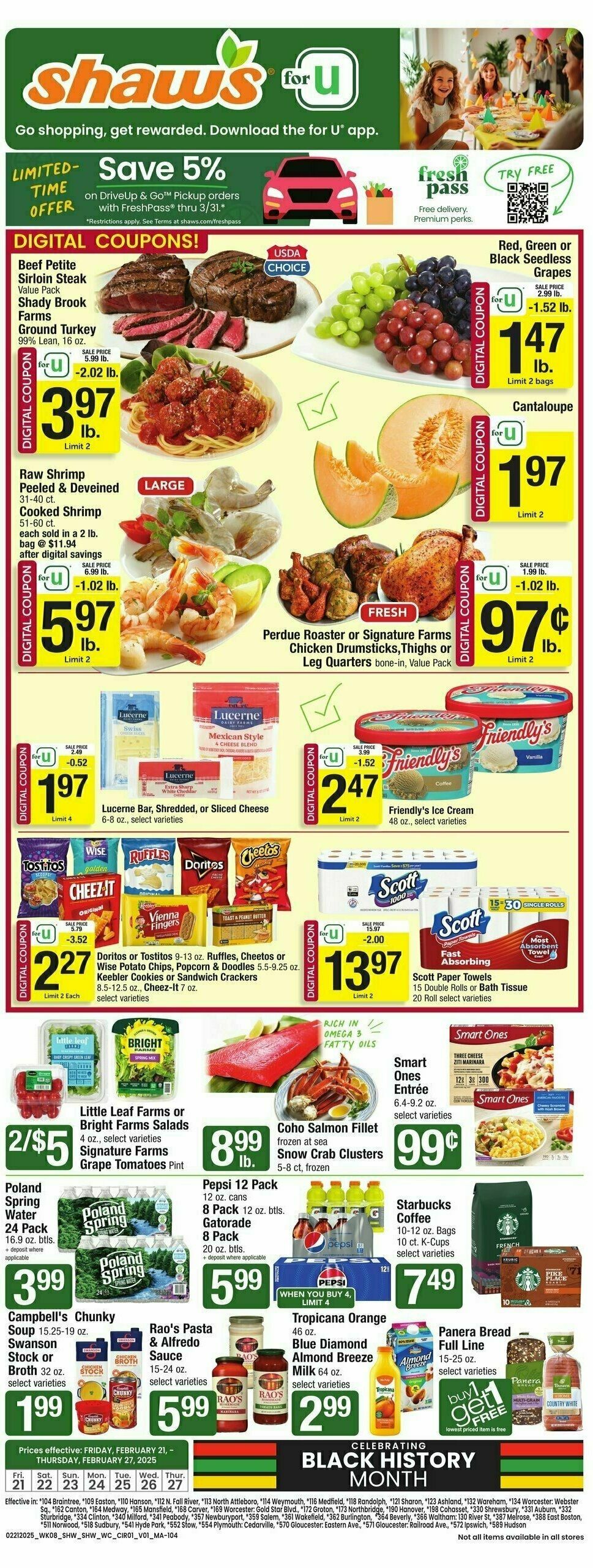 Shaw's Weekly Ad from February 21