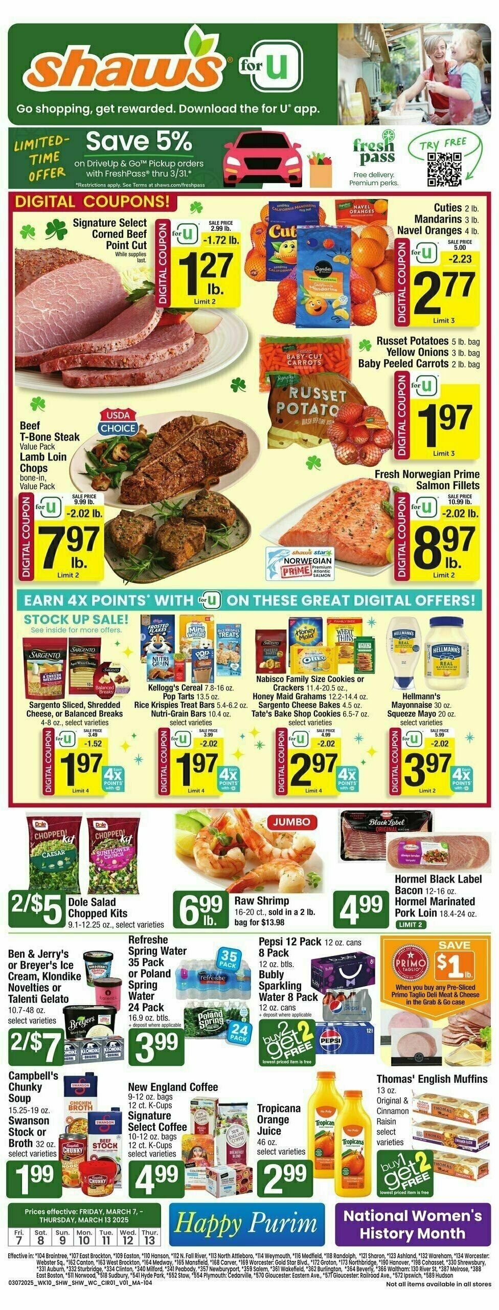 Shaw's Weekly Ad from March 7