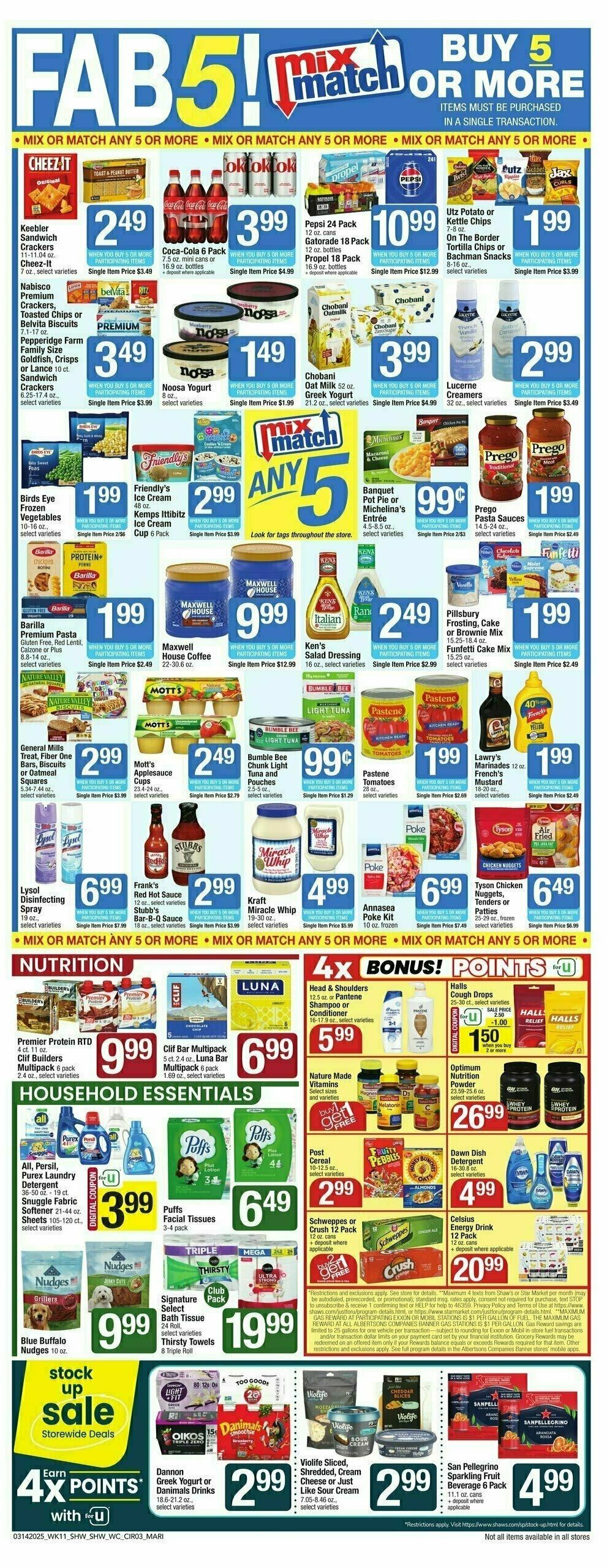 Shaw's Weekly Ad from March 14