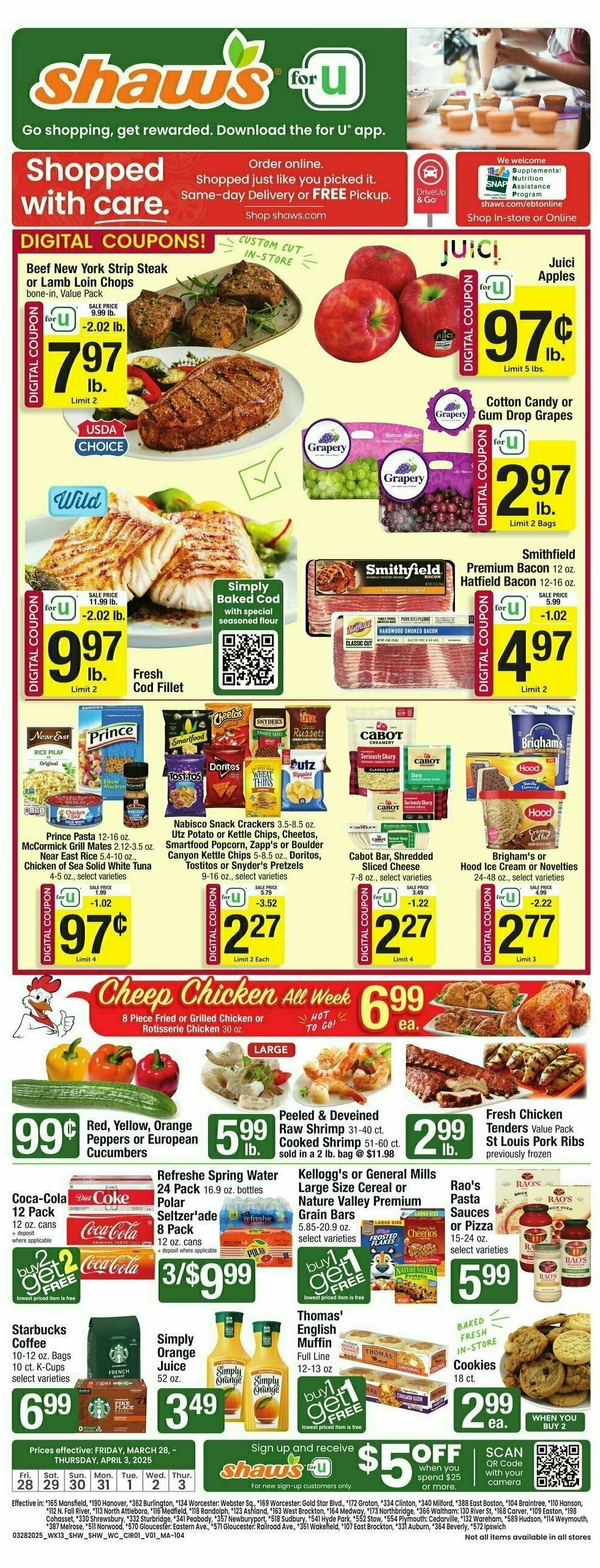 Shaw's Weekly Ad from March 28