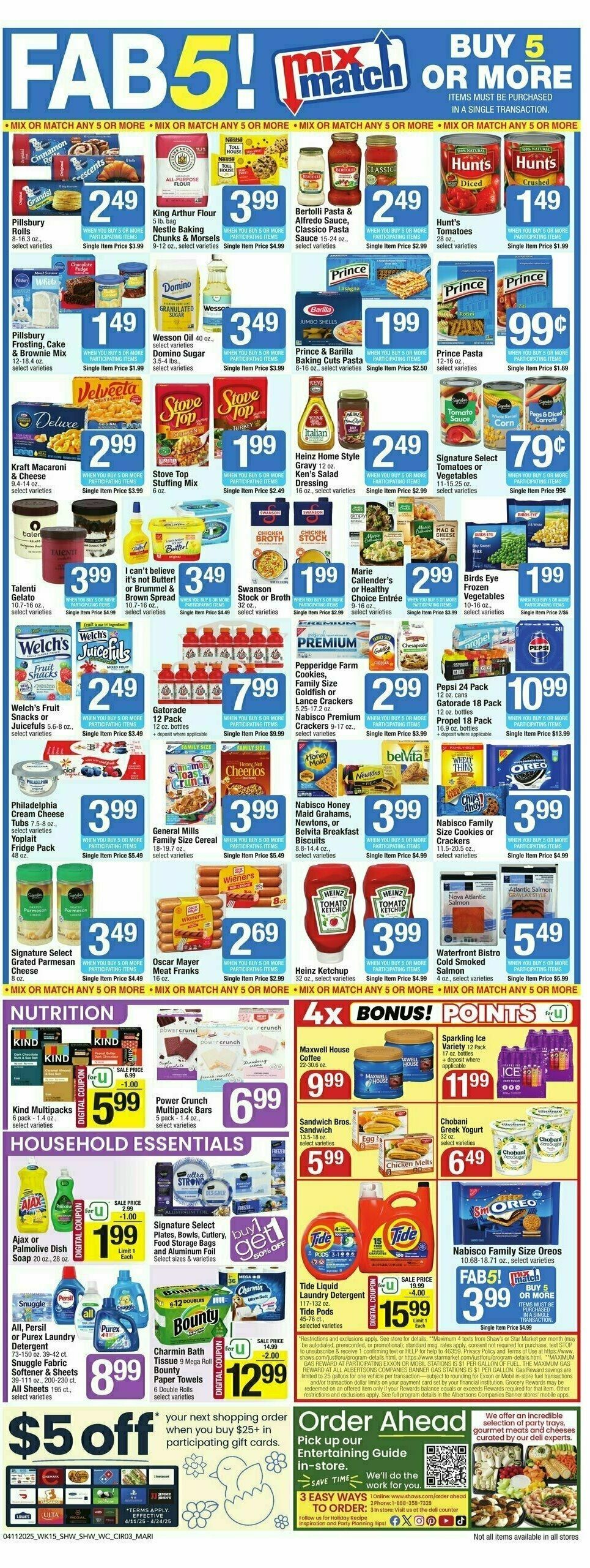 Shaw's Weekly Ad from April 11