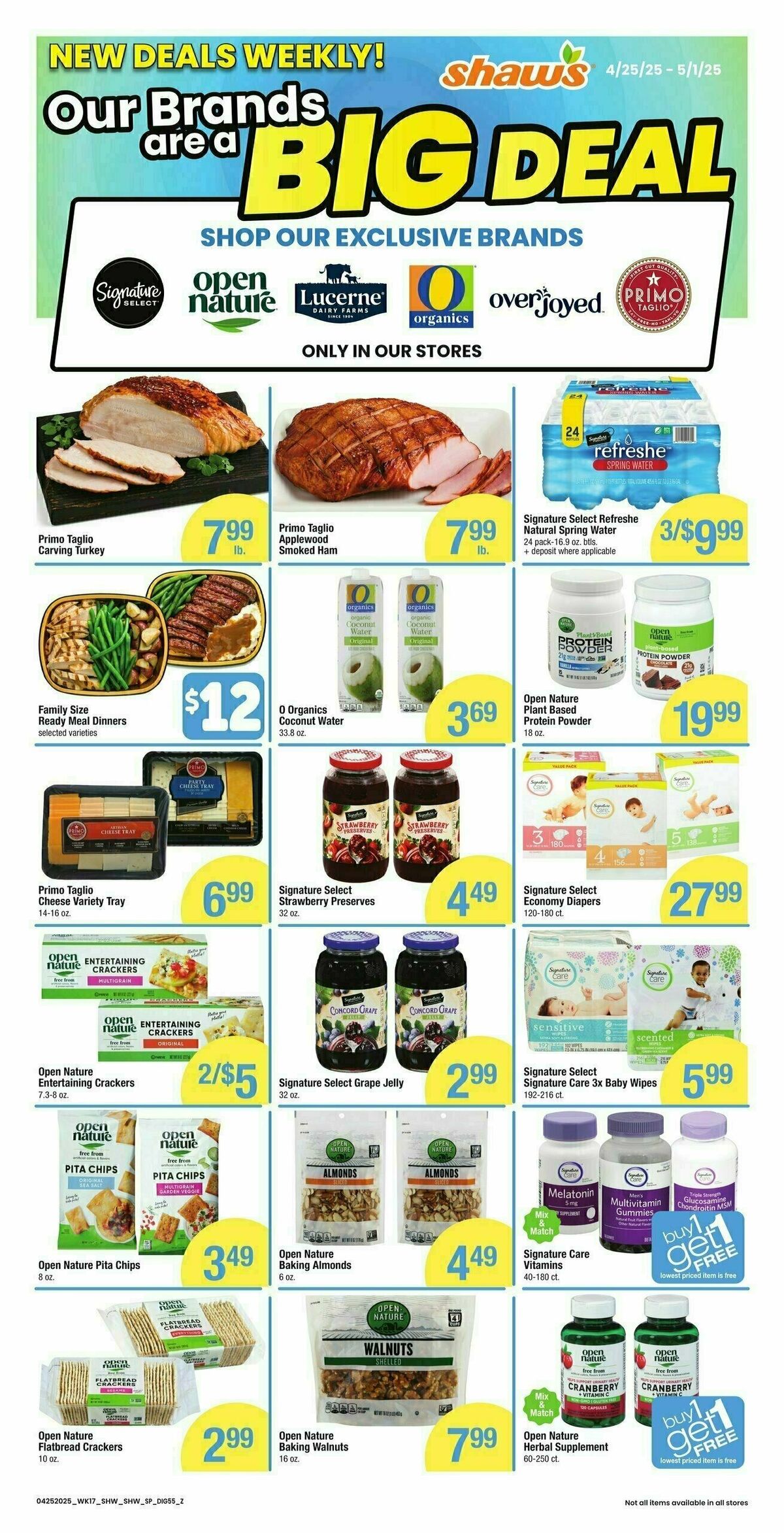 Shaw's Additional Savings Weekly Ad from April 25