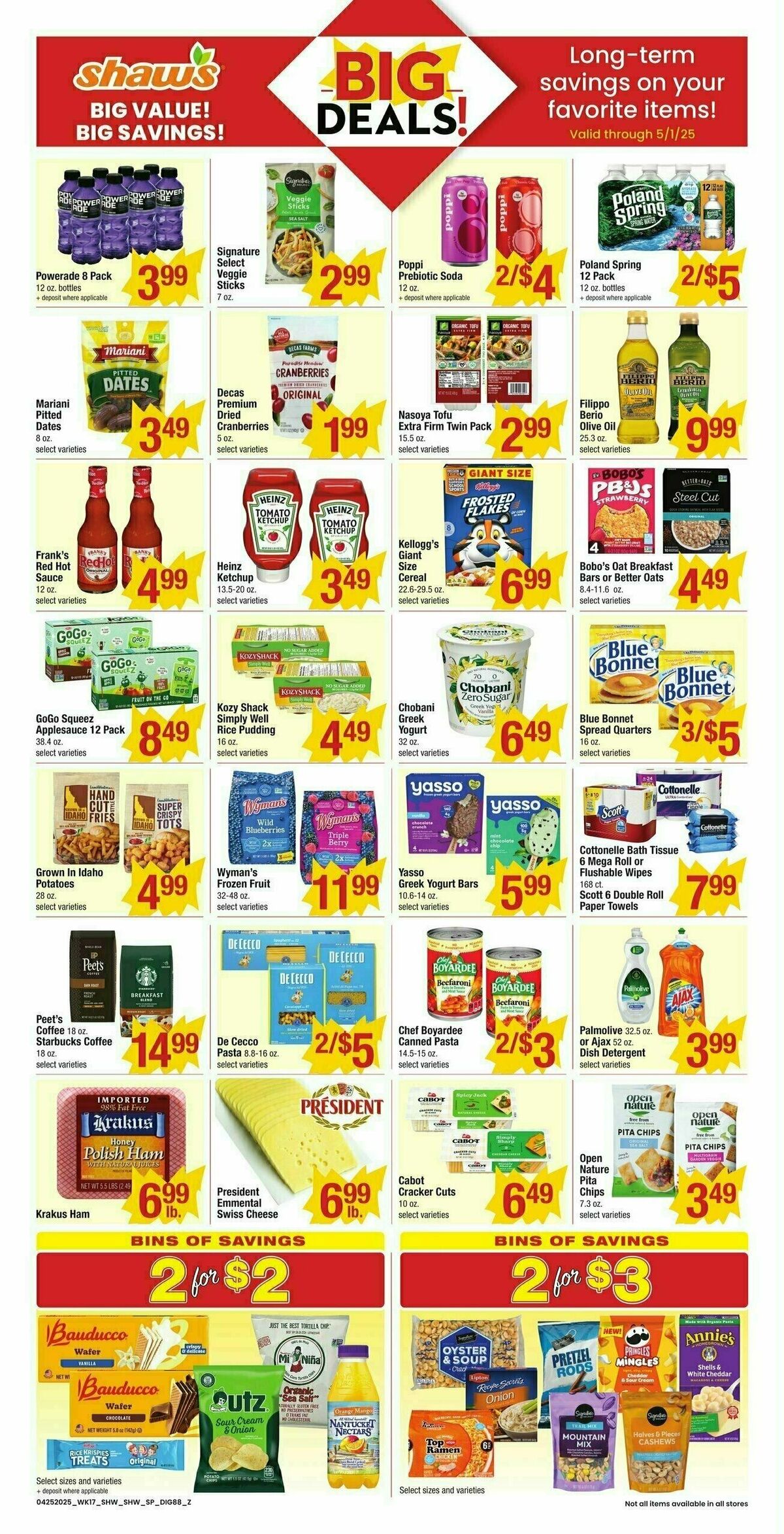 Shaw's Additional Savings Weekly Ad from April 25