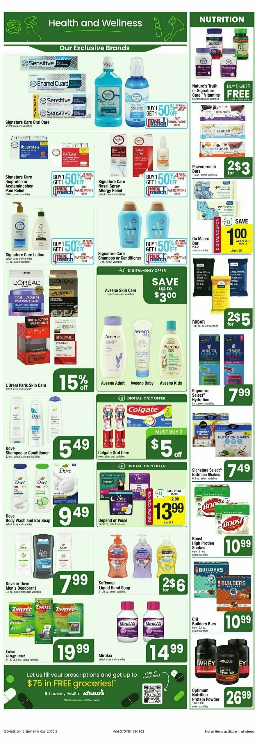 Shaw's Weekly Ad from May 9