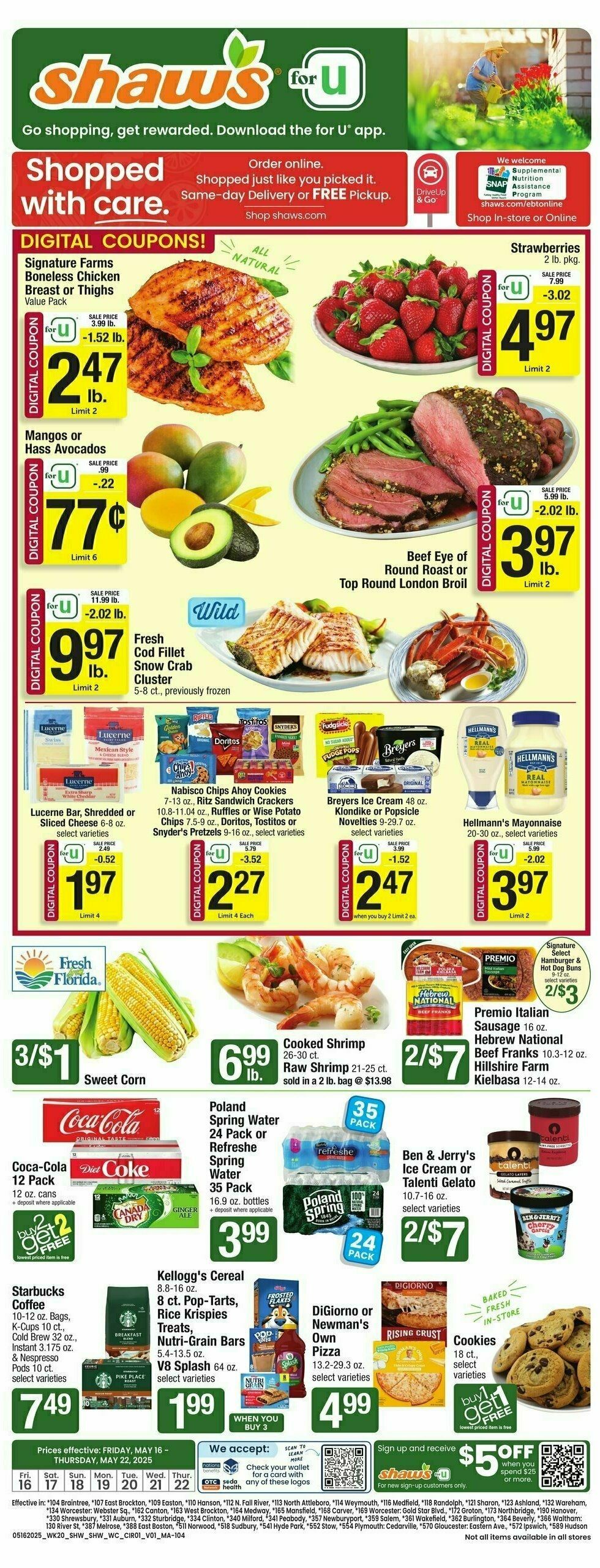 Shaw's Weekly Ad from May 16