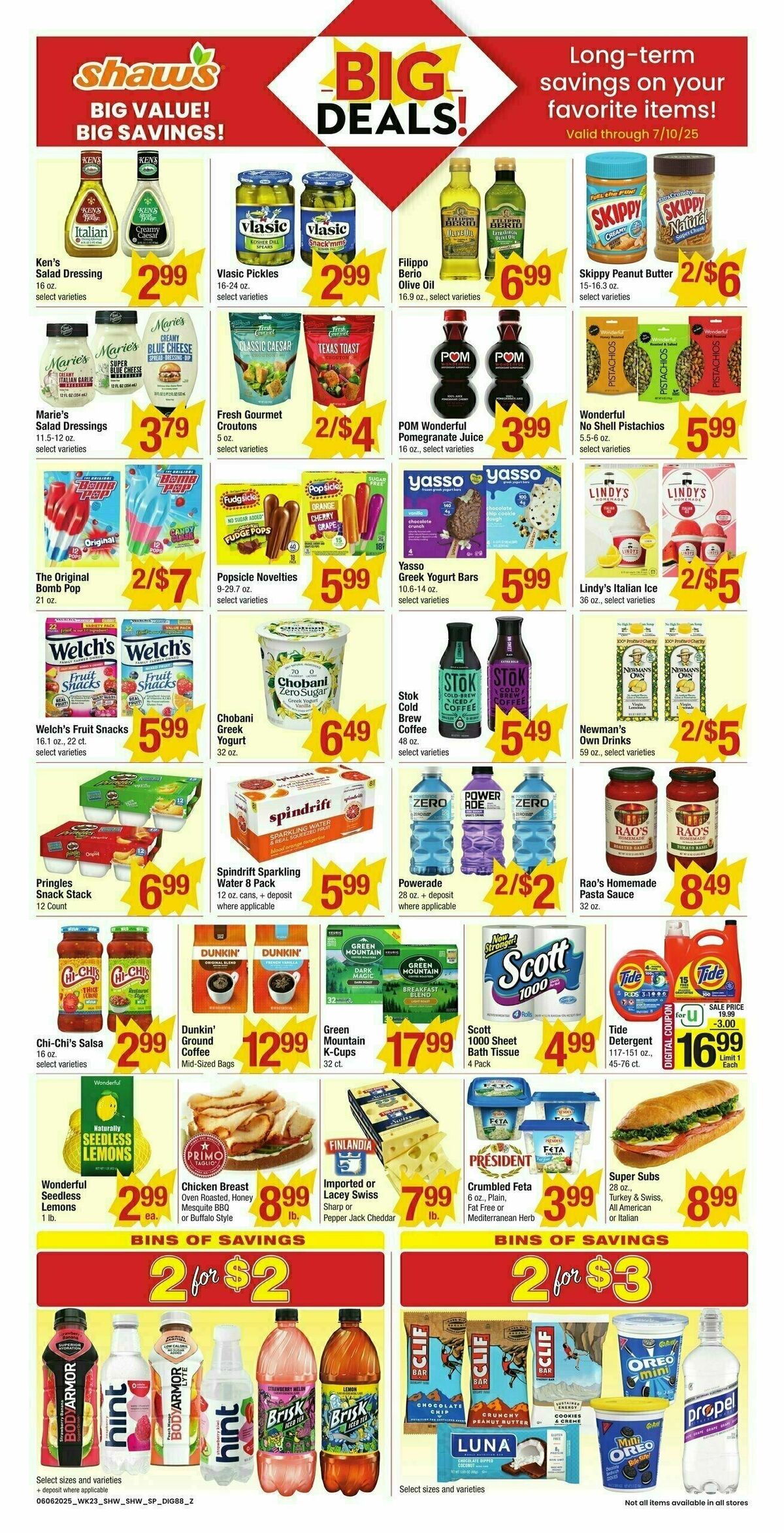 Shaw's ADDITIONAL SAVINGS Weekly Ad from June 6