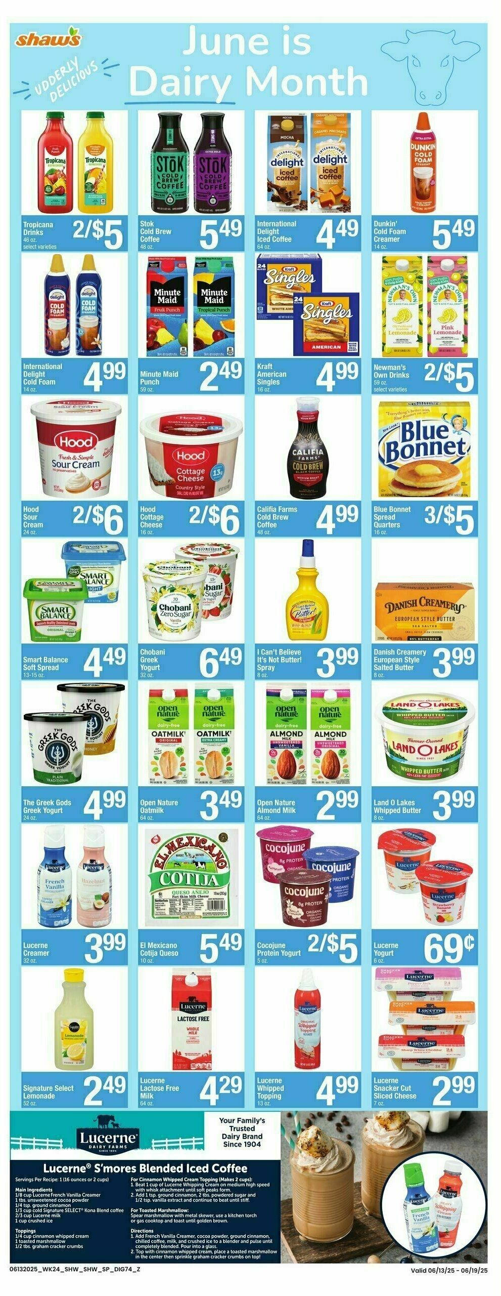 Shaw's Weekly Ad from June 13